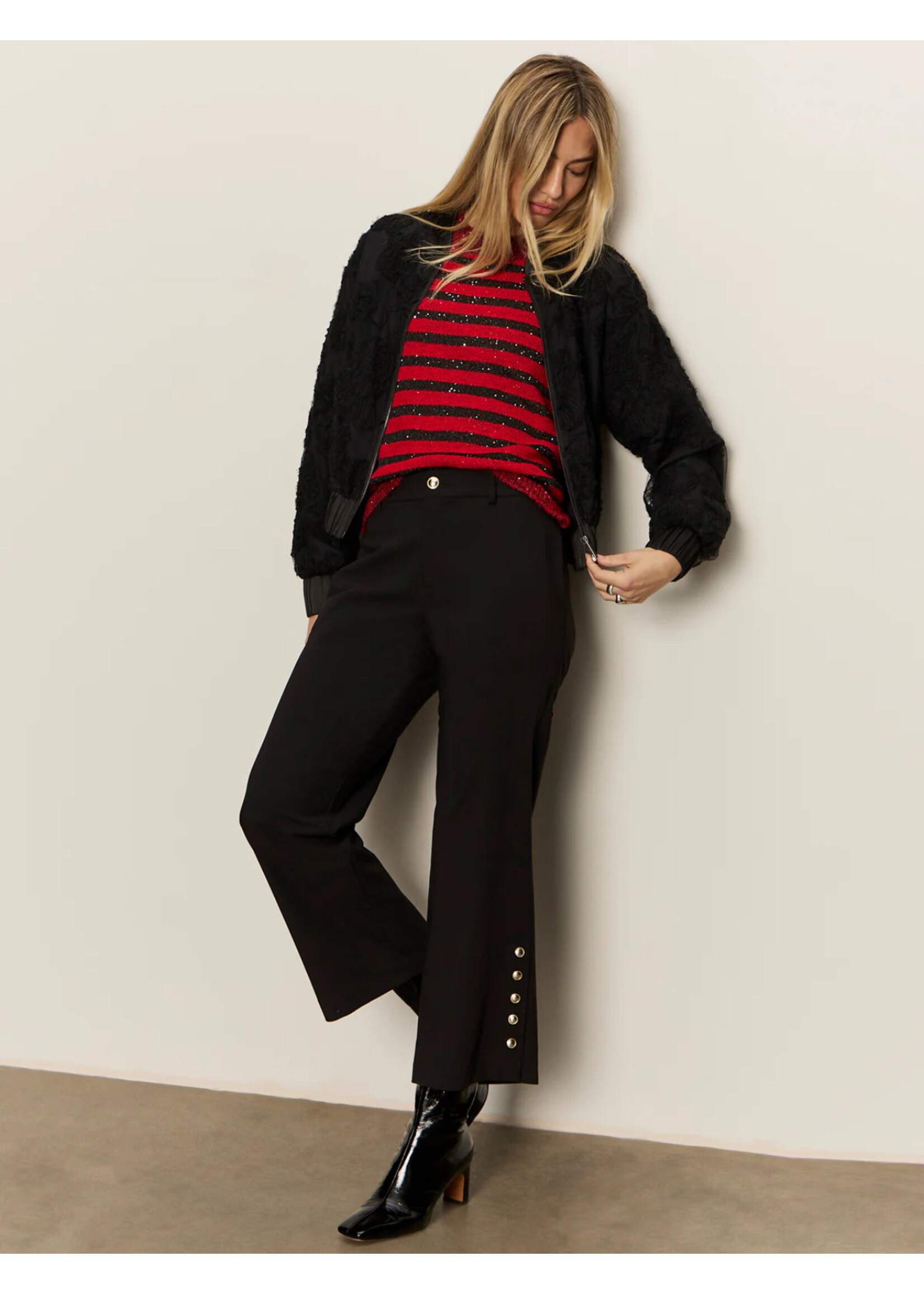 Sanctuary Sanctuary - Short Sleeve Shine Sweater Tee