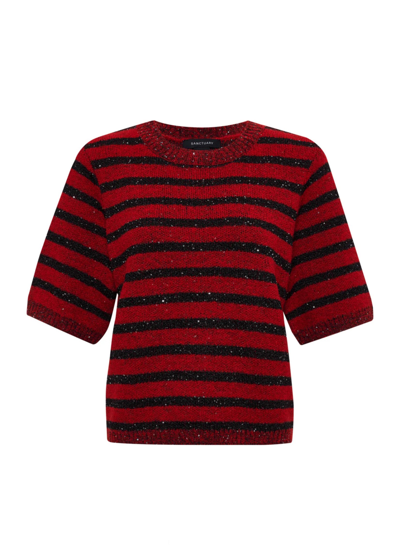 Sanctuary Sanctuary - Short Sleeve Shine Sweater Tee