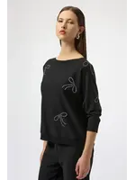 Joseph Ribkoff Joseph Ribkoff - Jewel Embellished Boat Neck Pullover Style 254950