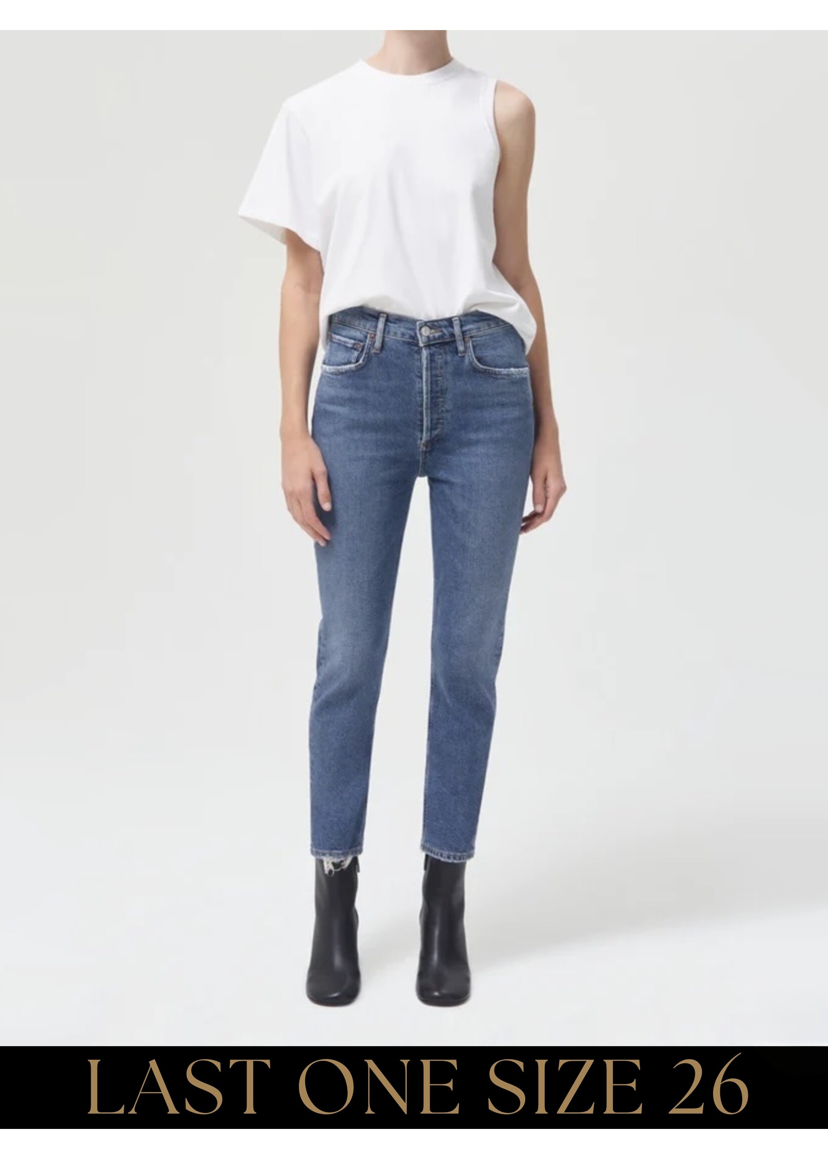 AGOLDE AGOLDE - Riley High Rise Straight Crop