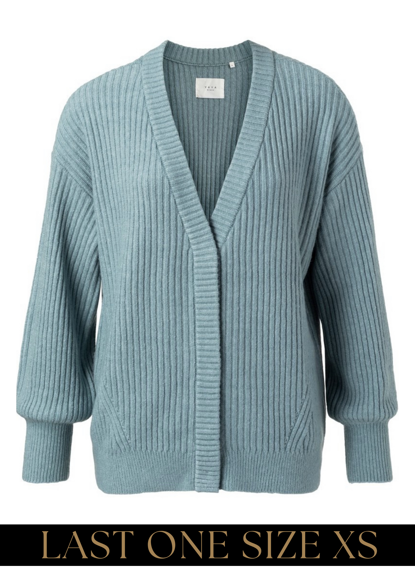 YAYA YAYA Rib Stitch Cardigan