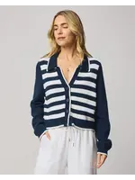 Splendid Splendid - Nicolette Striped Polo Sweater
