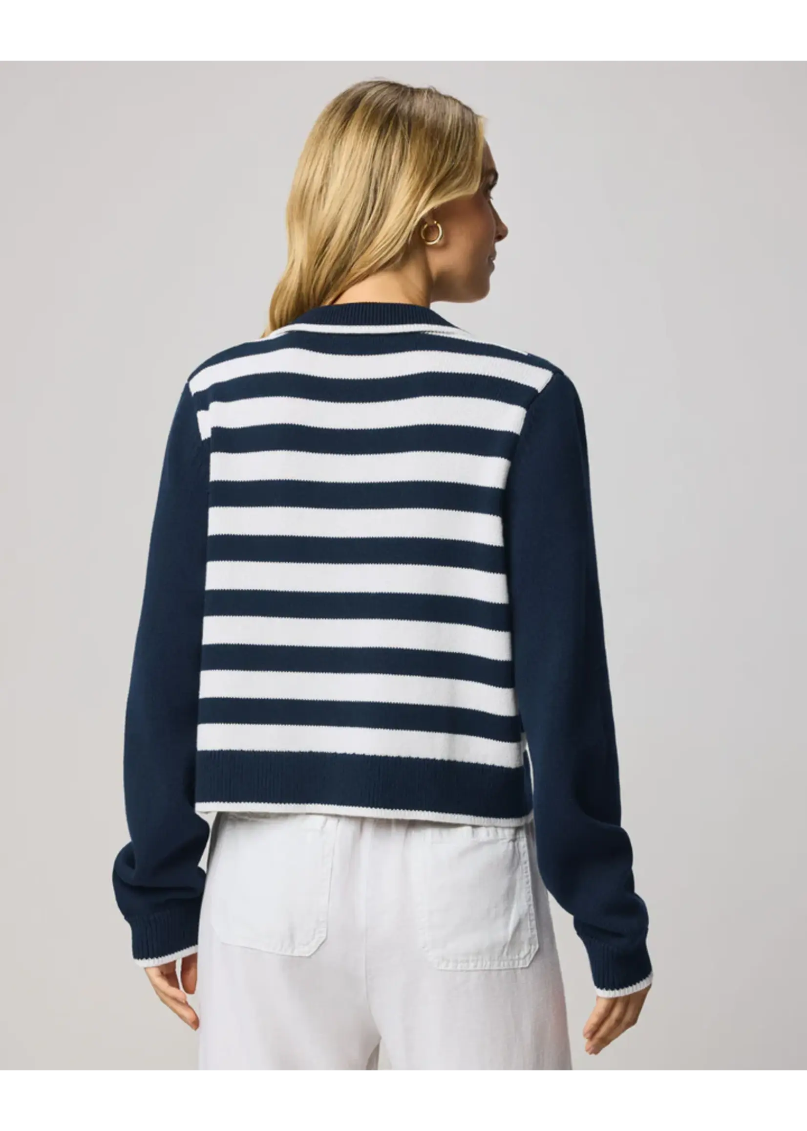 Splendid Splendid - Nicolette Striped Polo Sweater