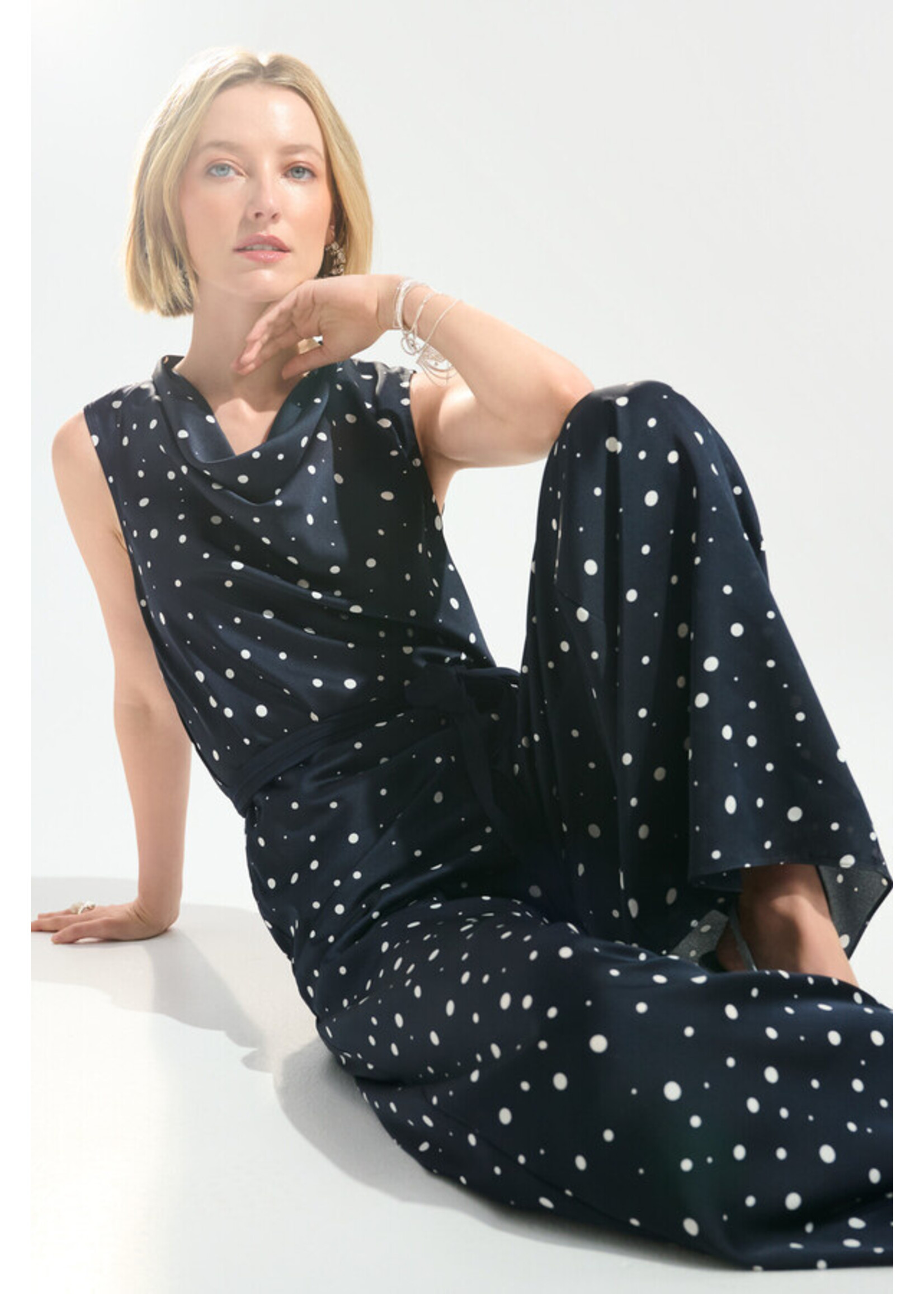 Joseph Ribkoff Joseph Ribkoff - High-Waisted Polka Dot Trousers