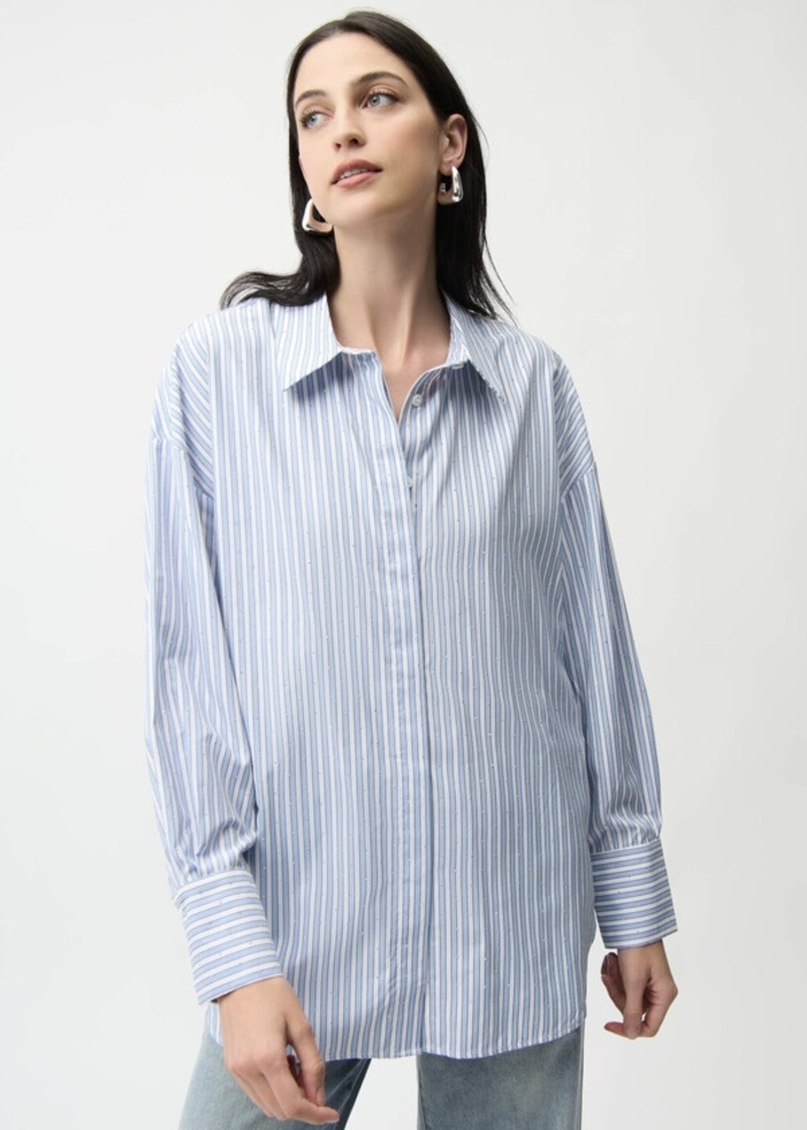 Joseph Ribkoff Joseph Ribkoff - Striped Casual Button Shirt Style 261931