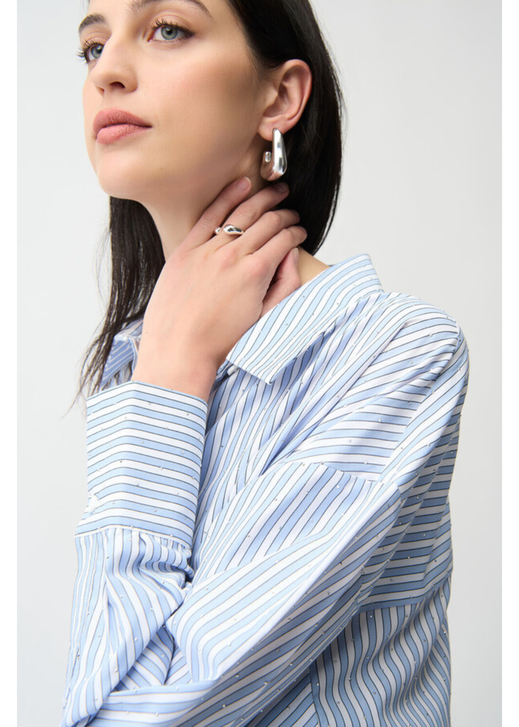 Joseph Ribkoff Joseph Ribkoff - Striped Casual Button Shirt Style 261931