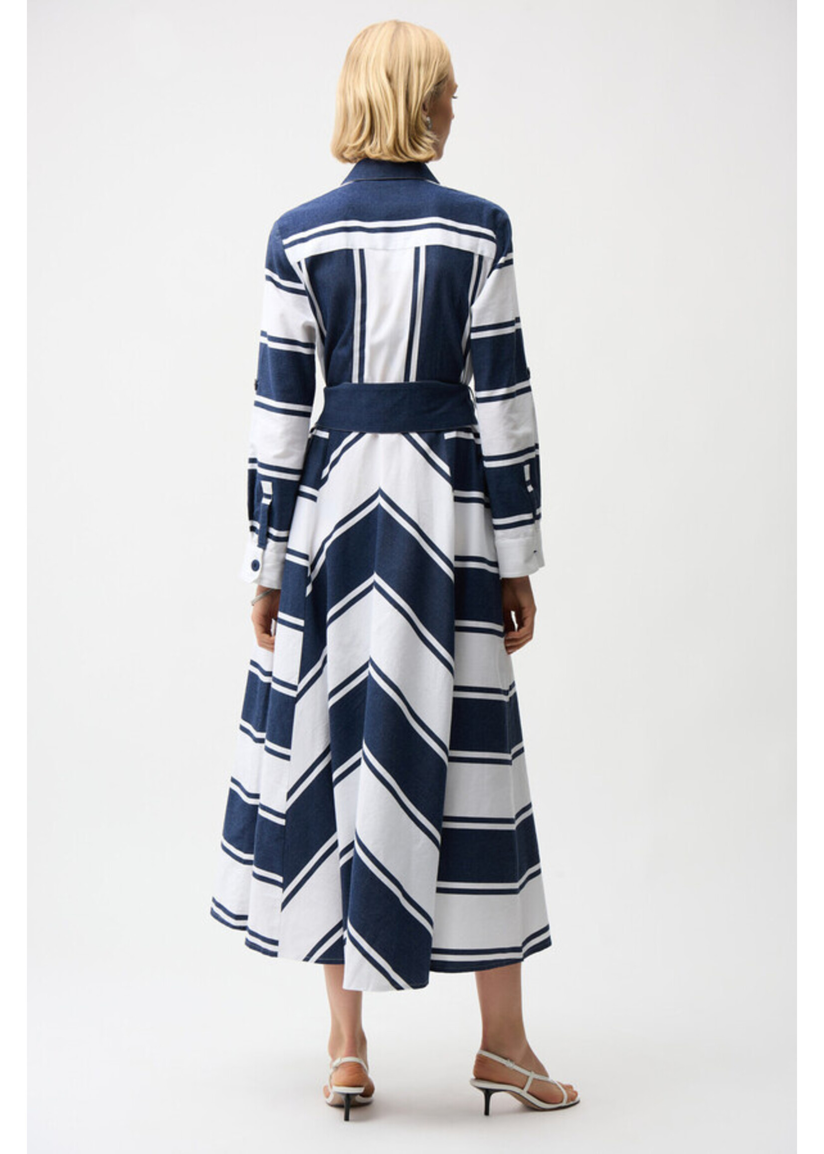 Joseph Ribkoff Joseph Ribkoff - Casual Striped Maxi Dress Style 261936