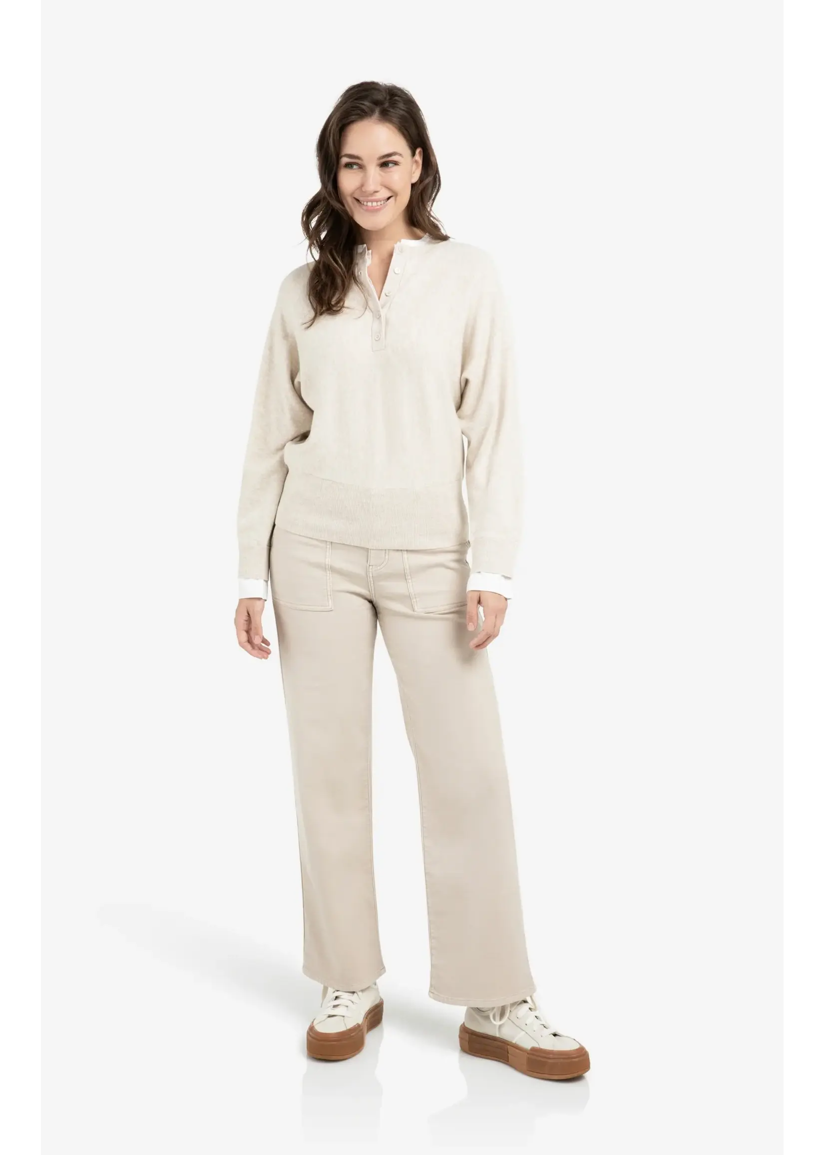 YAYA YAYA - Sweater With Inserted Blouse Details