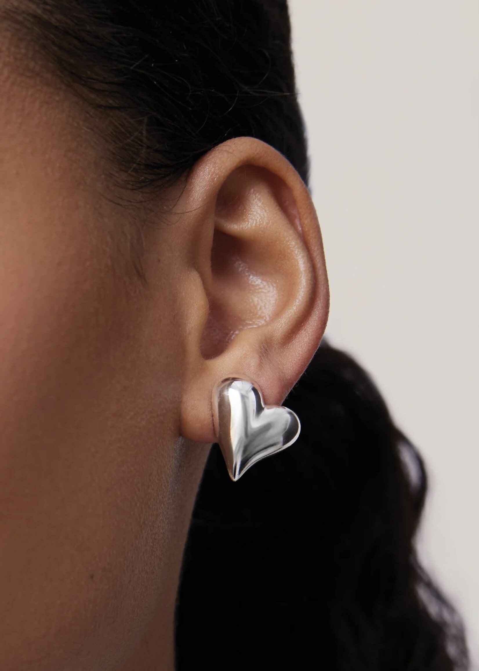 Jenny Bird Jenny Bird - Art Heart Symmetrical Button Earrings