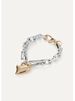 Jenny Bird Jenny Bird - Padlock Heart Chain Bracelet