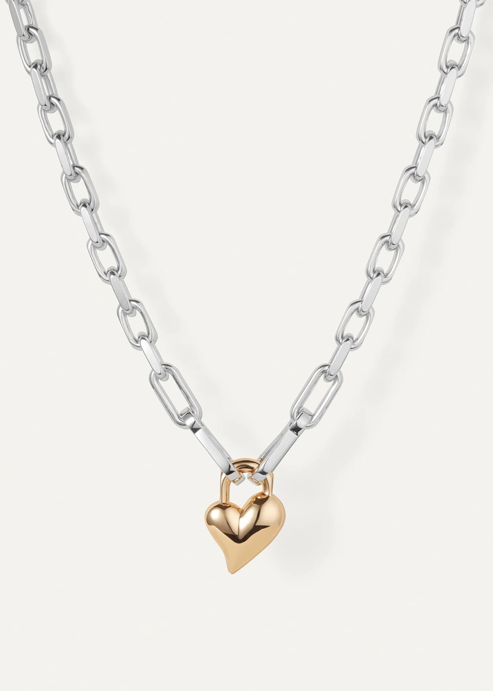 Jenny Bird Jenny Bird - Padlock Heart Pendant Necklace