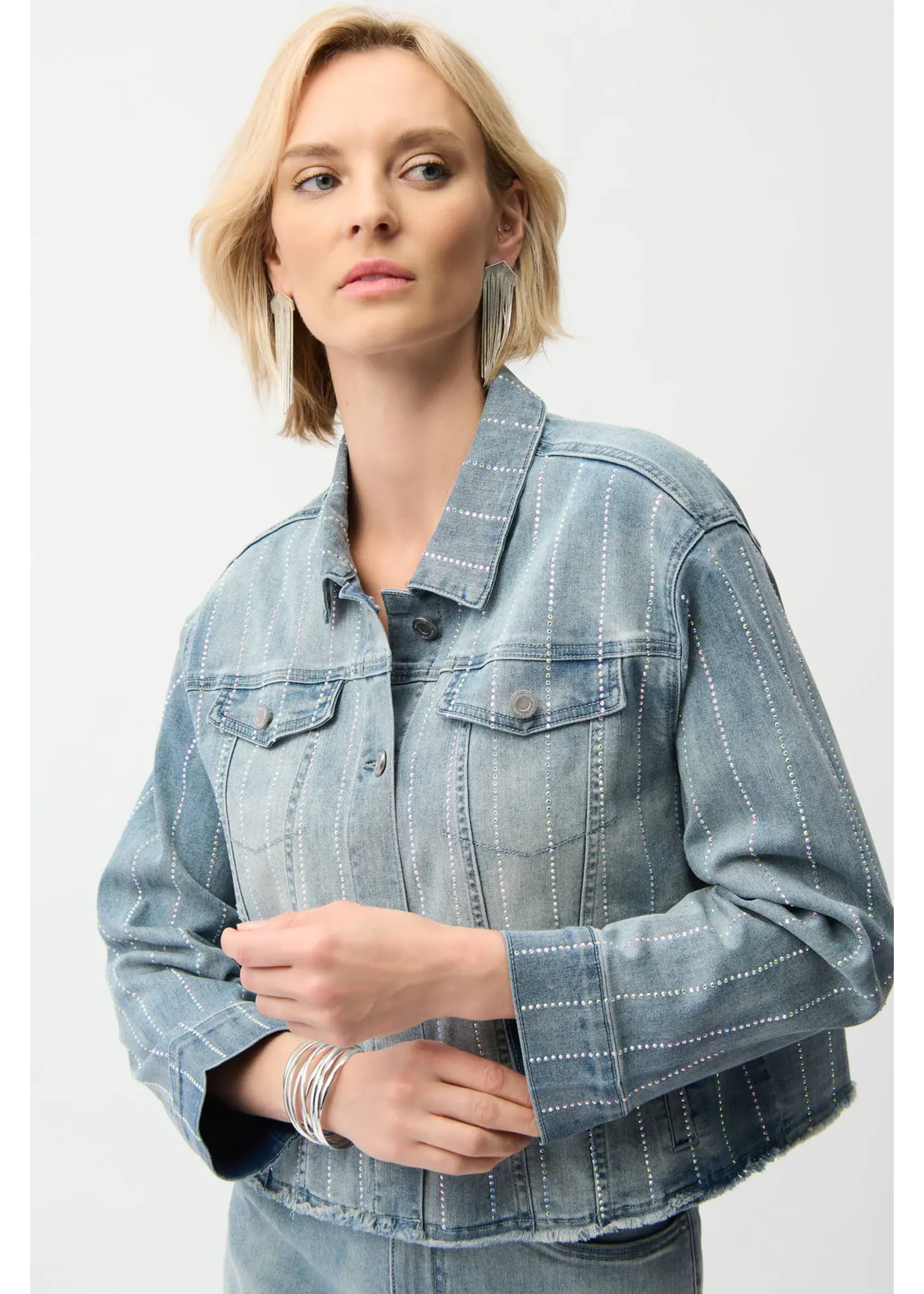 Joseph Ribkoff Joseph Ribkoff - Casual Denim Button Jacket Style 261958