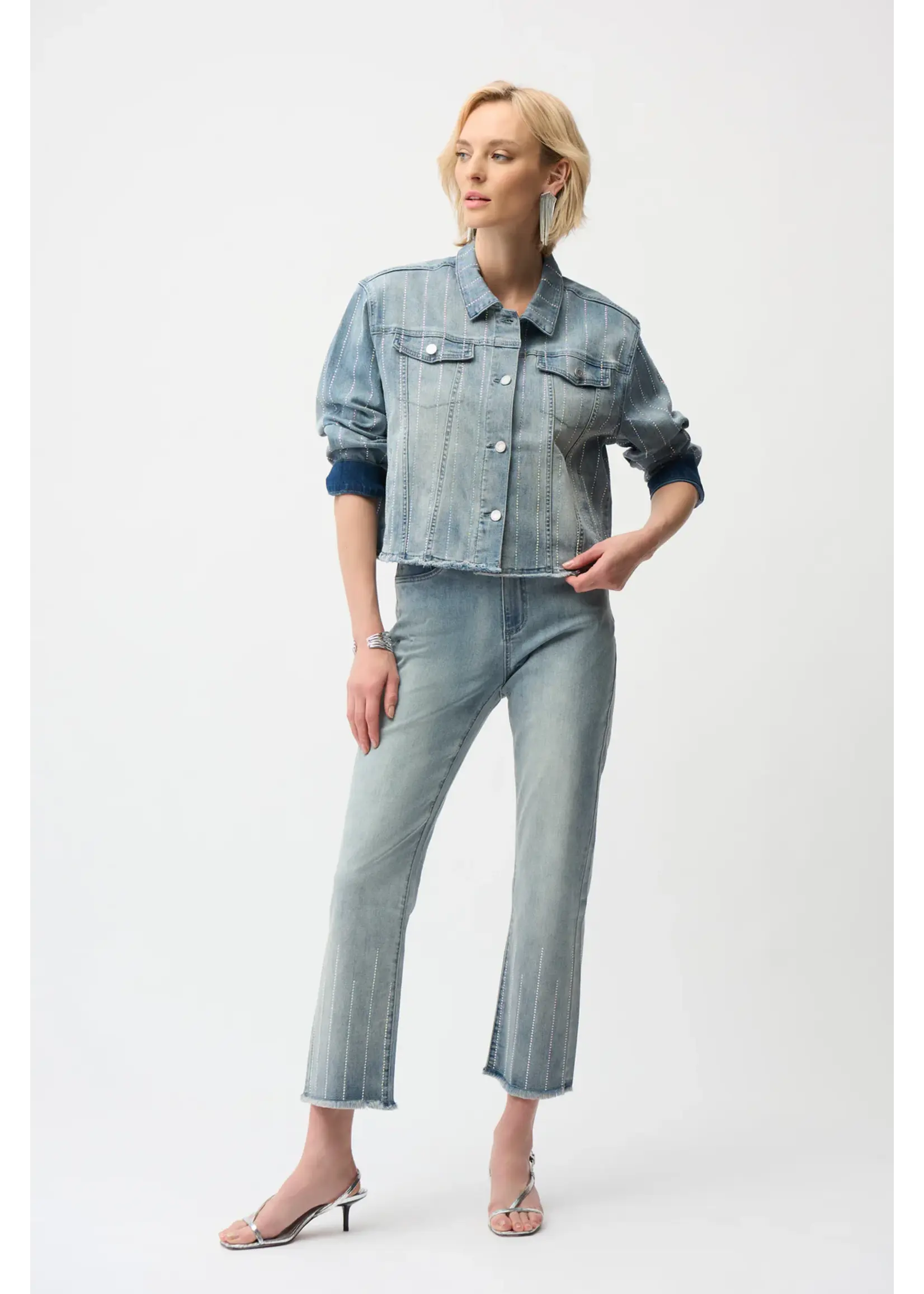 Joseph Ribkoff Joseph Ribkoff - Casual Denim Button Jacket Style 261958