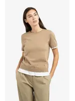 YAYA YAYA - Knitted Top With Double Hem