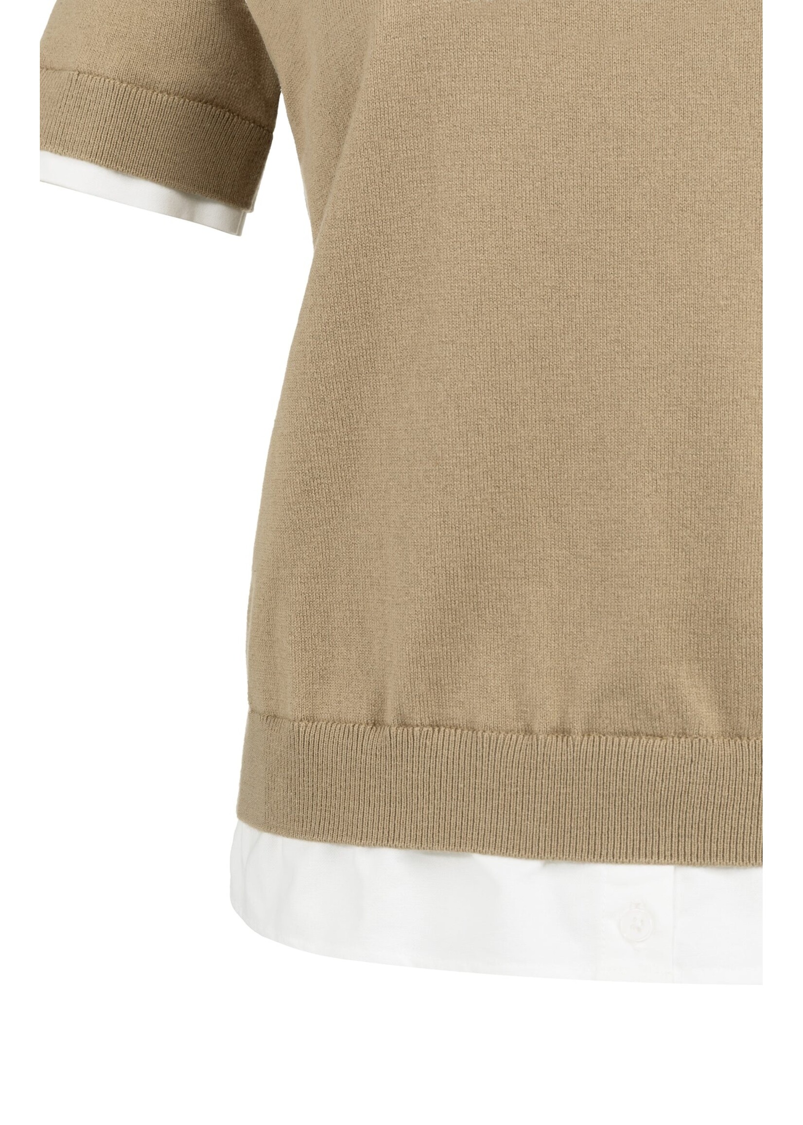 YAYA YAYA - Knitted Top With Double Hem