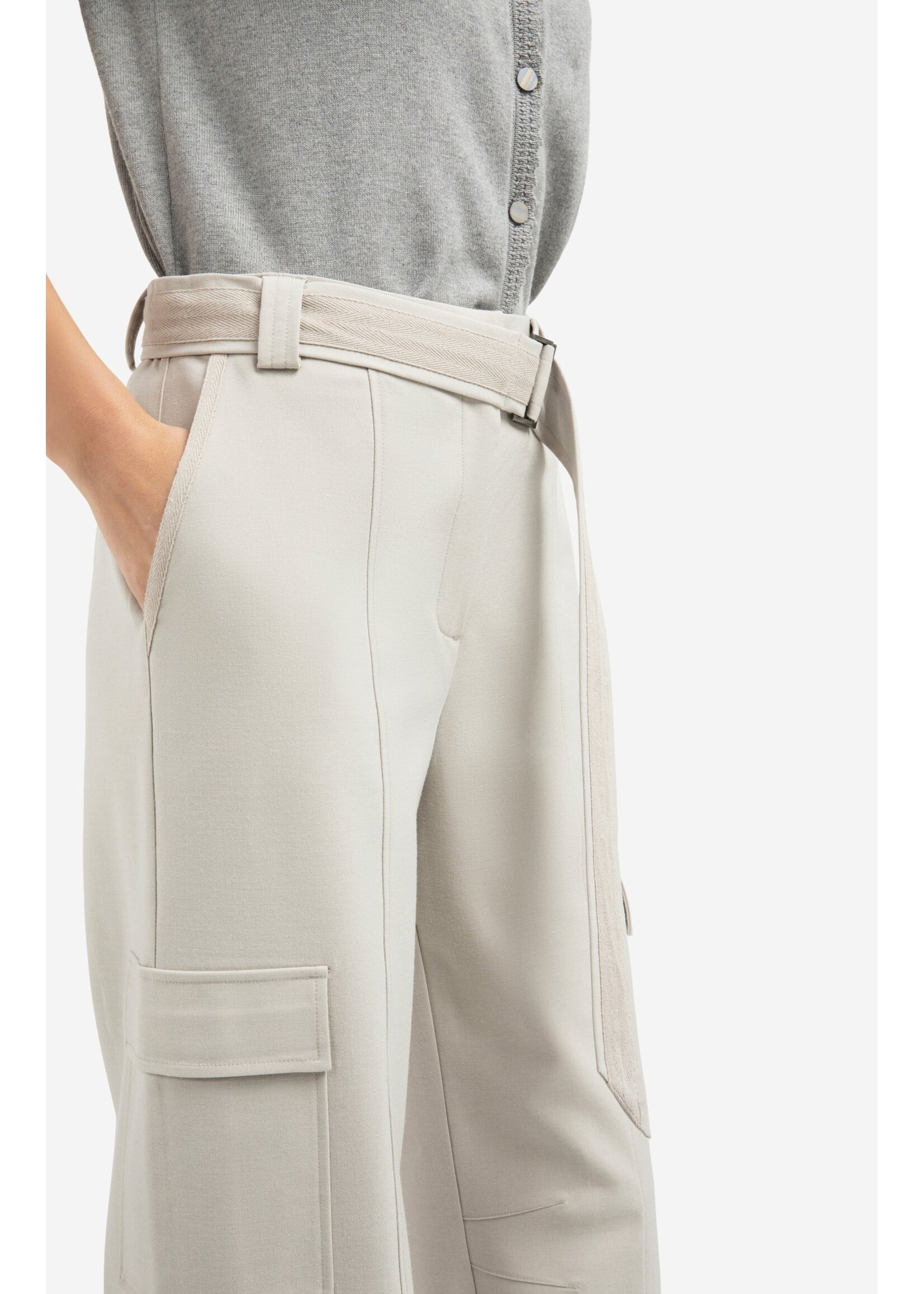 YAYA YAYA - Cargo Trousers With Belt