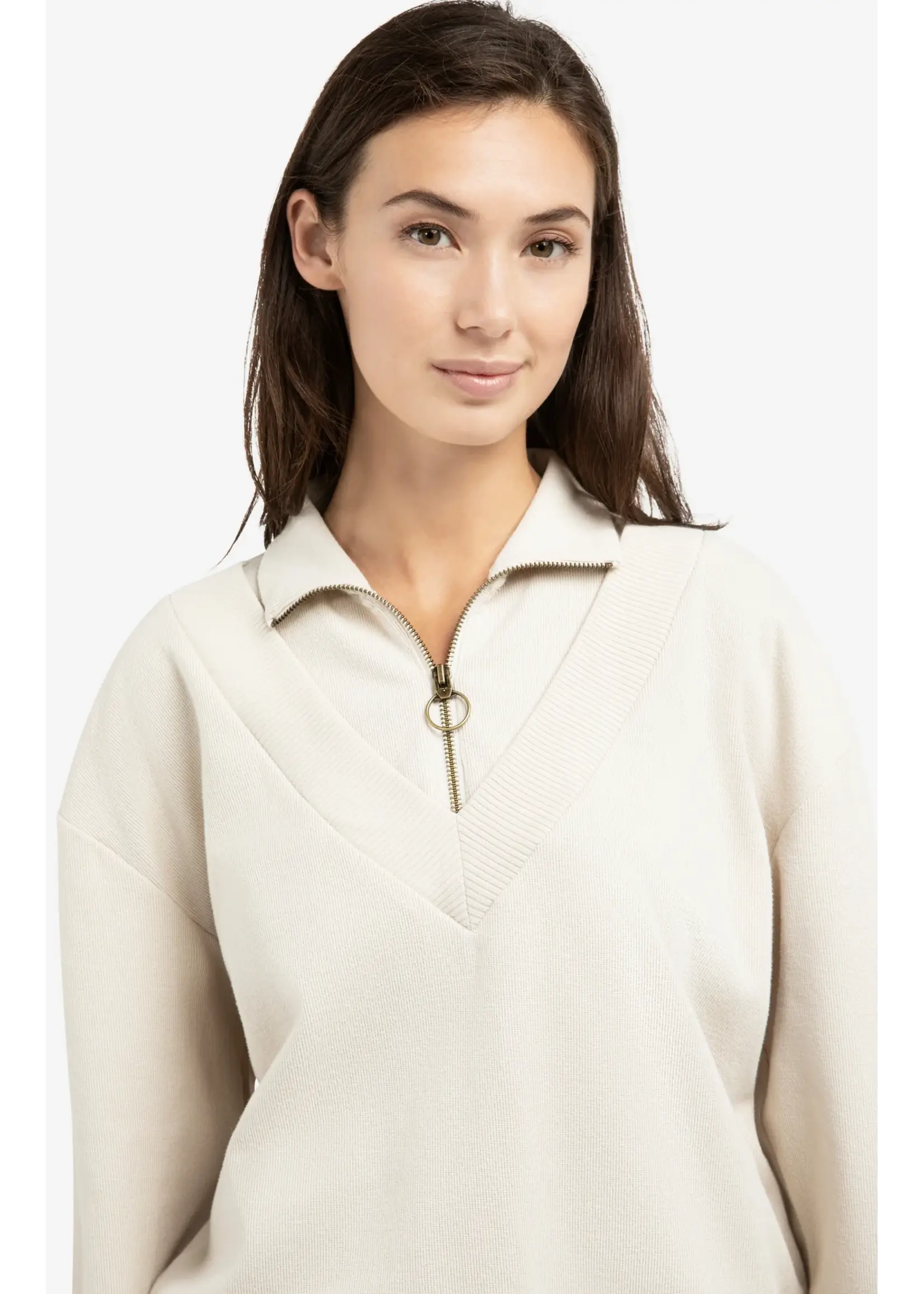 YAYA YAYA - Sweater With Double Collar