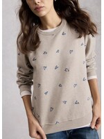 White Stuff Femme White Stuff - Heart Embroidered Sweater
