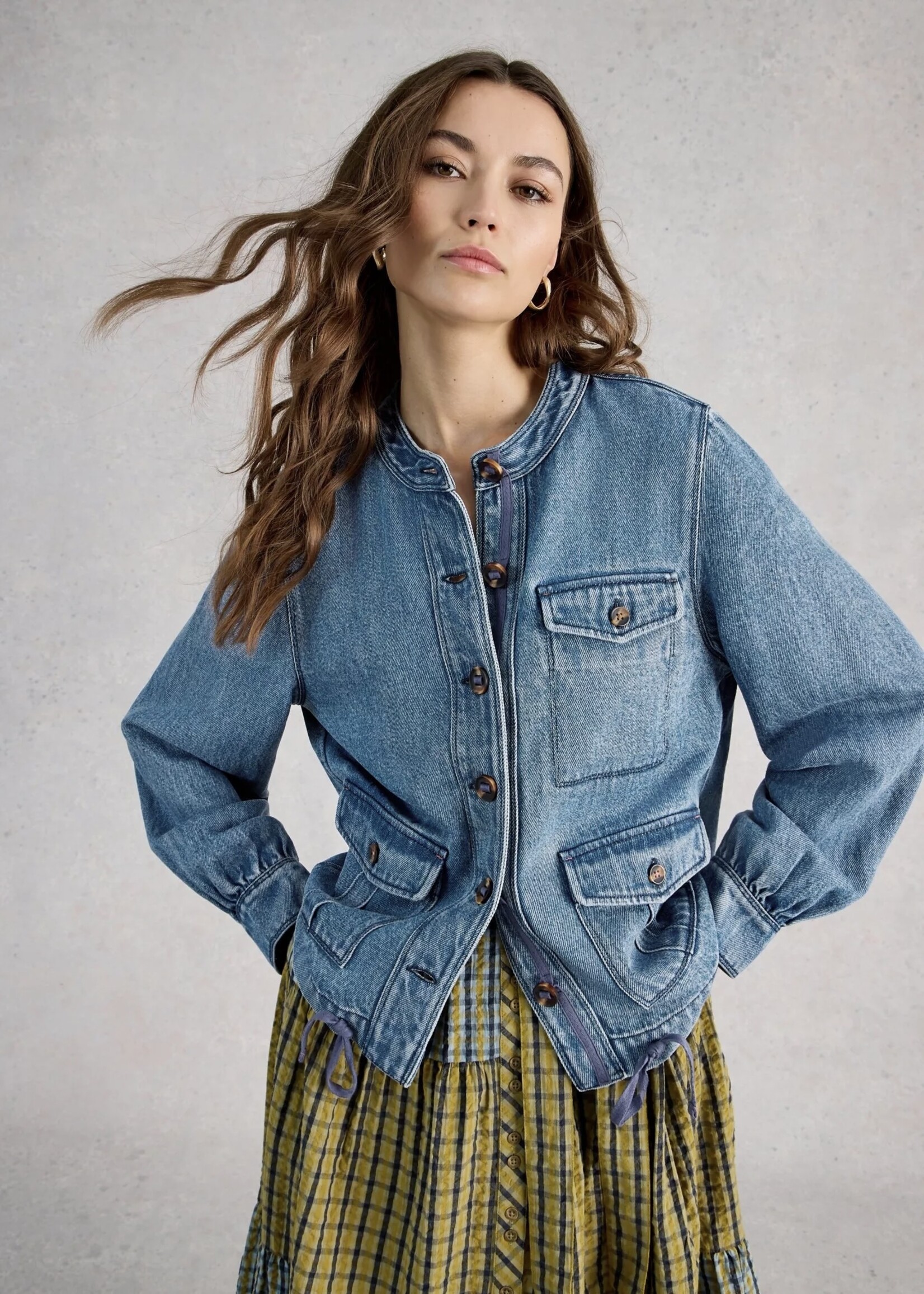 White Stuff Femme White Stuff - Demi Utility Denim Jacket