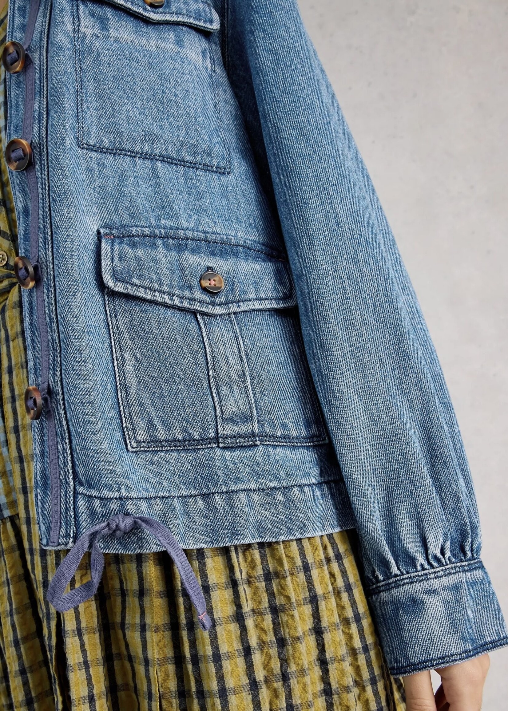 White Stuff Femme White Stuff - Demi Utility Denim Jacket