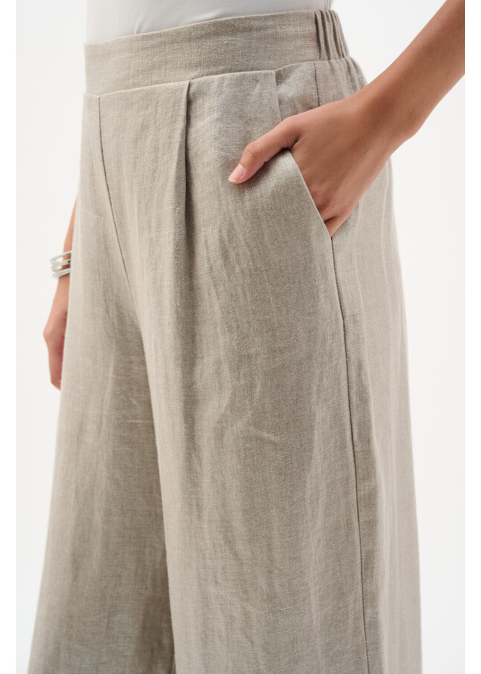 Joseph Ribkoff Joseph Ribkoff - Foiled Linen Wide Leg Pant Style 262947