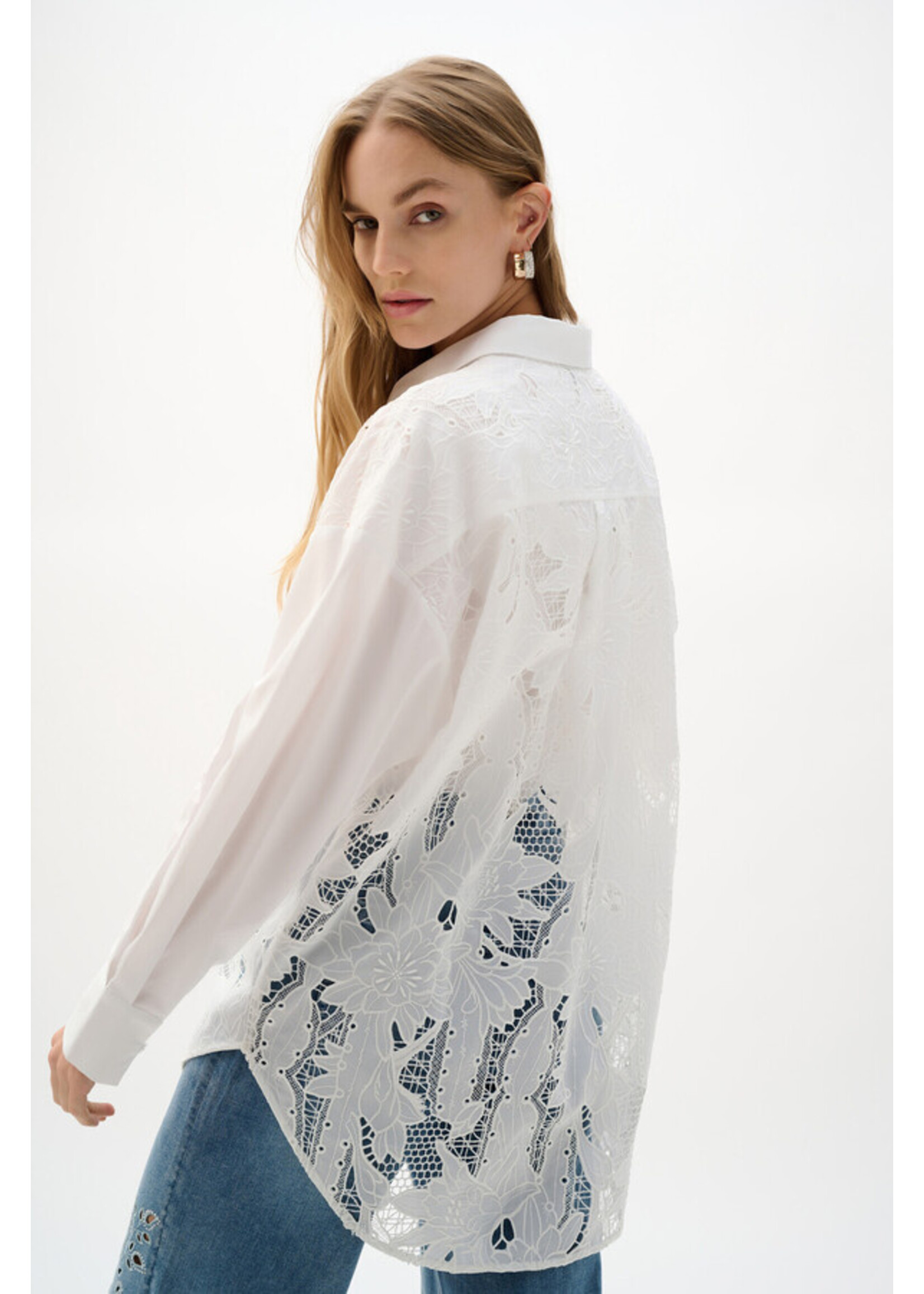 Joseph Ribkoff Joseph Ribkoff - Floral Lace Buttoned Blouse Style 262952