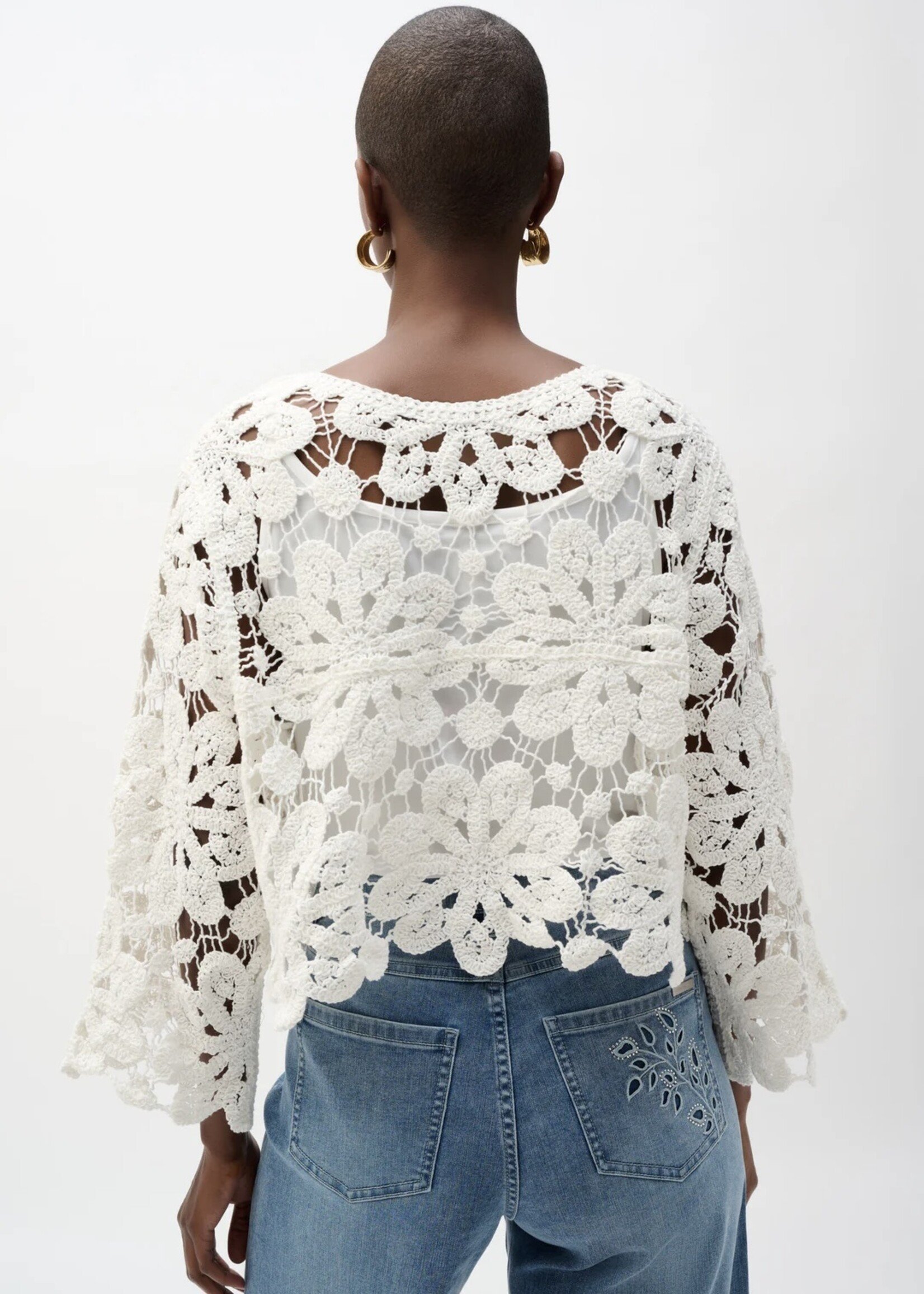 Joseph Ribkoff Joseph Ribkoff - Crochet Boxy Cardigan Style 262958