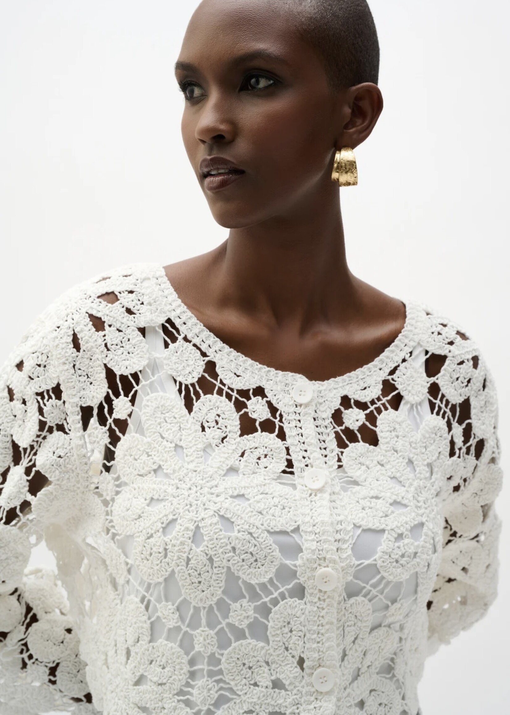 Joseph Ribkoff Joseph Ribkoff - Crochet Boxy Cardigan Style 262958