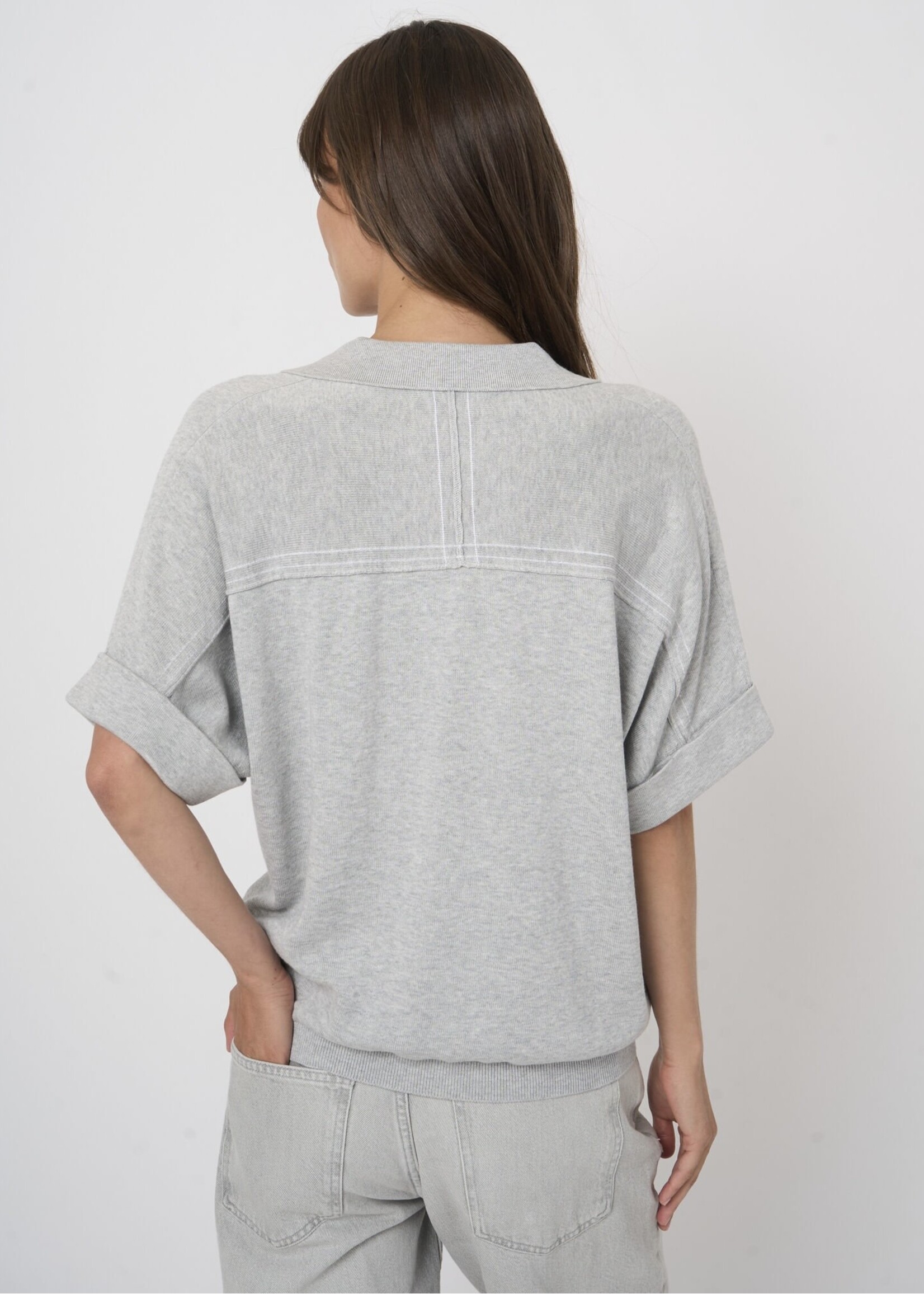 Repeat Repeat - Polo Sweater 401128