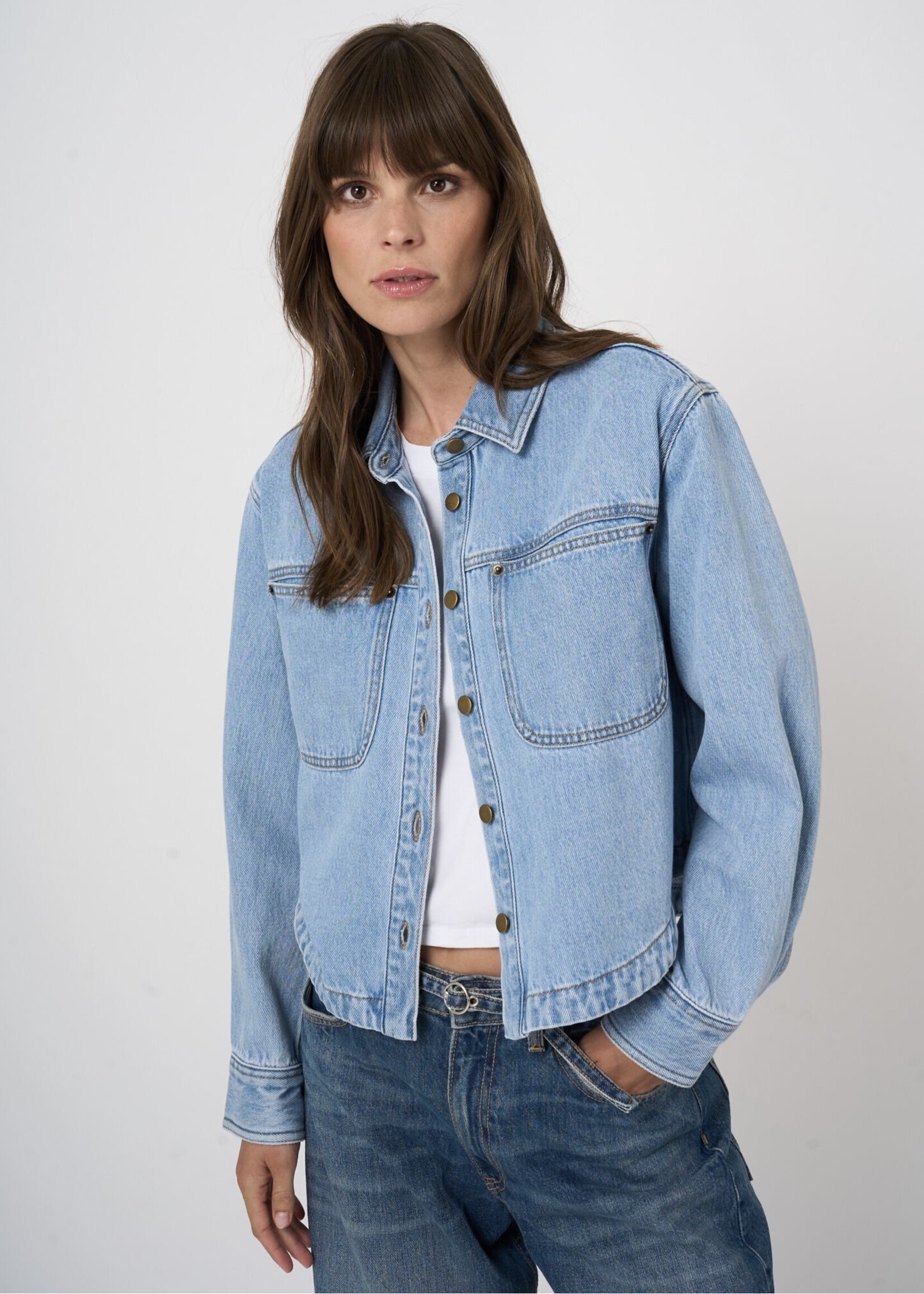 Repeat Repeat - Cropped Denim Jacket 600710