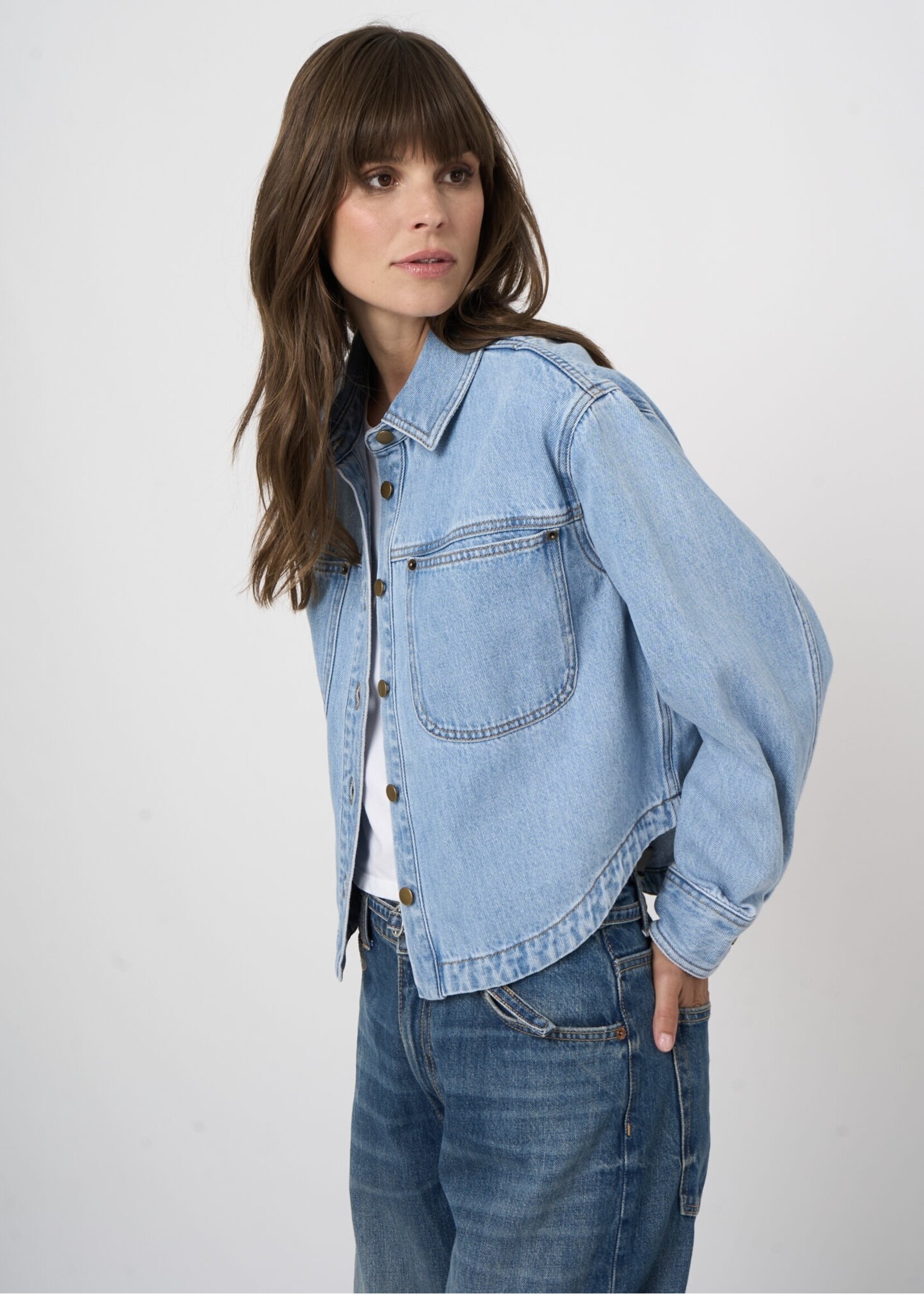Repeat Repeat - Cropped Denim Jacket 600710
