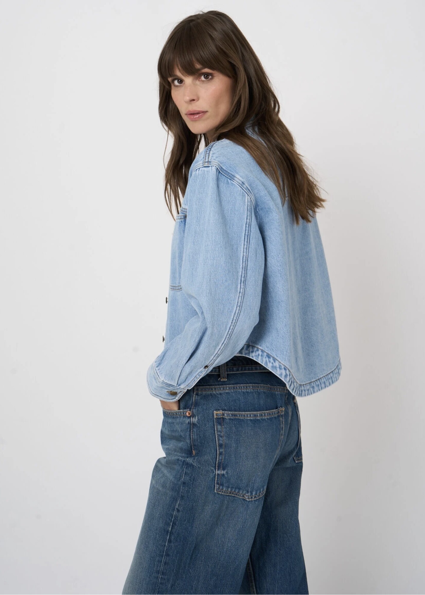 Repeat Repeat - Cropped Denim Jacket 600710