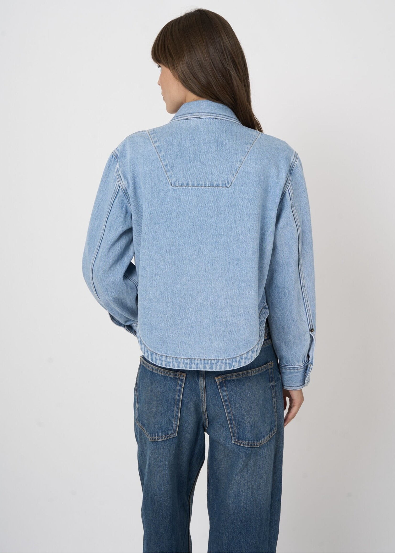 Repeat Repeat - Cropped Denim Jacket 600710