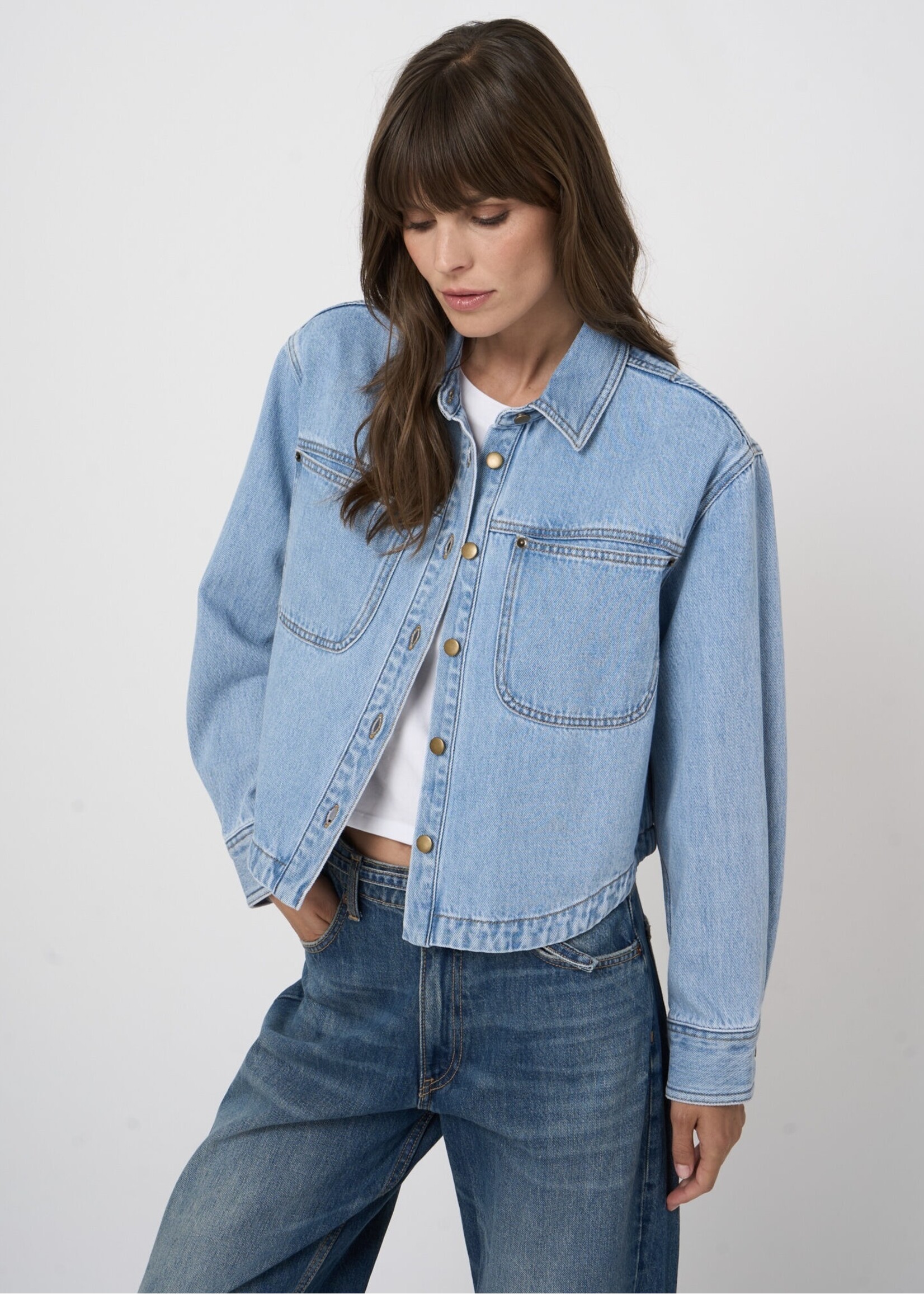 Repeat Repeat - Cropped Denim Jacket 600710
