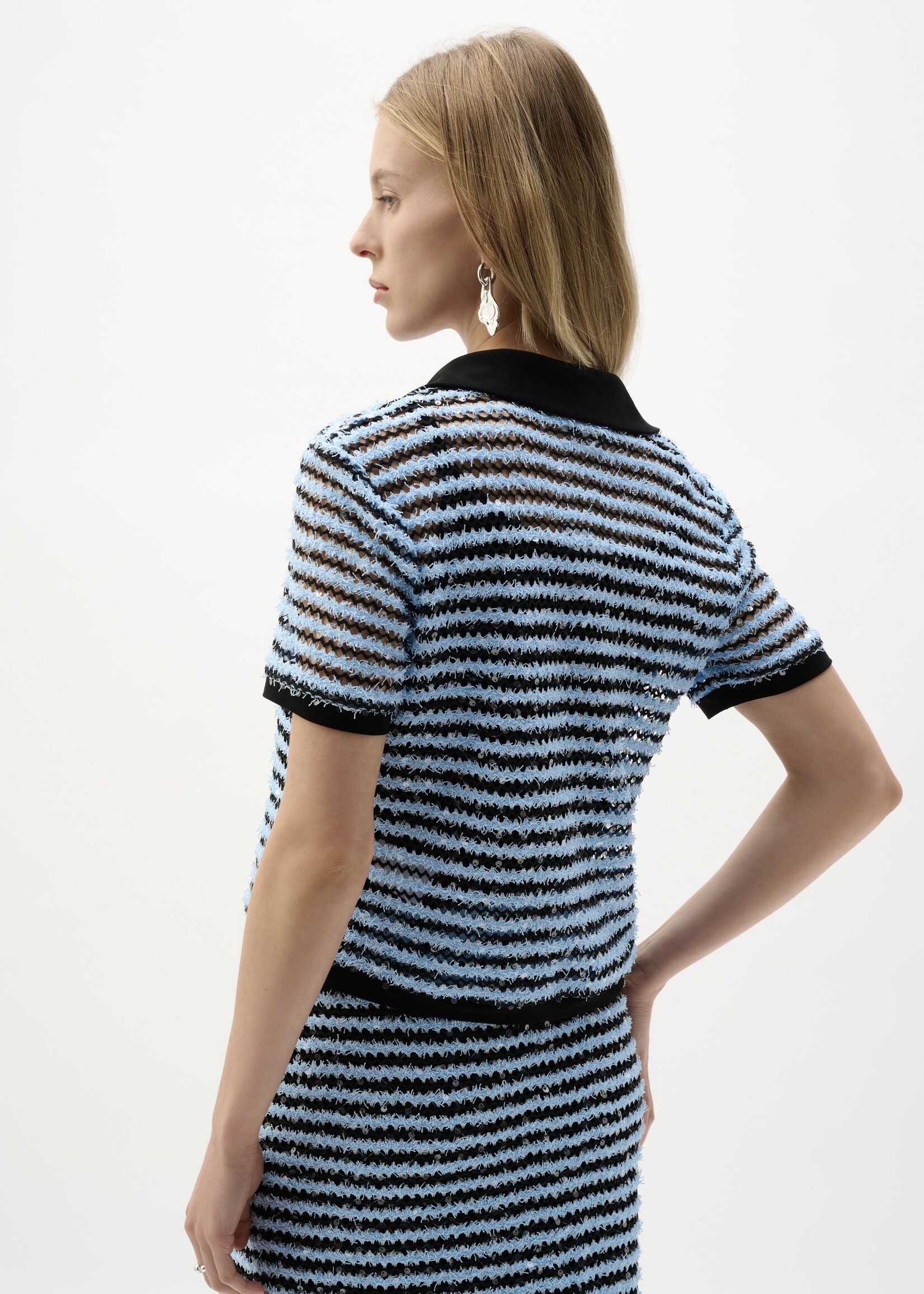 Joseph Ribkoff Joseph Ribkoff - Striped V-neck Top Style 262147