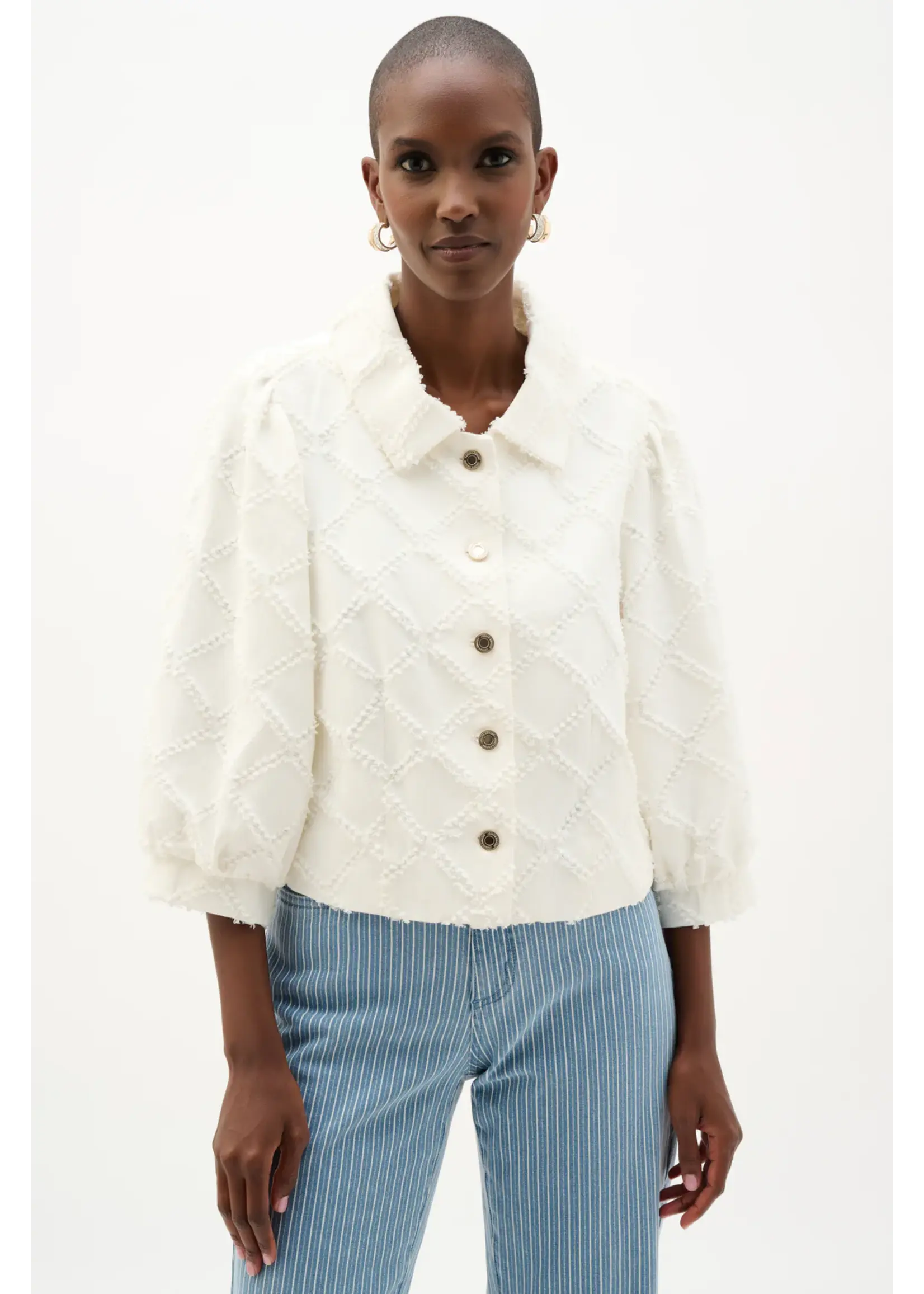 Joseph Ribkoff Joseph Ribkoff - Puff Sleeve Collared Top 262919