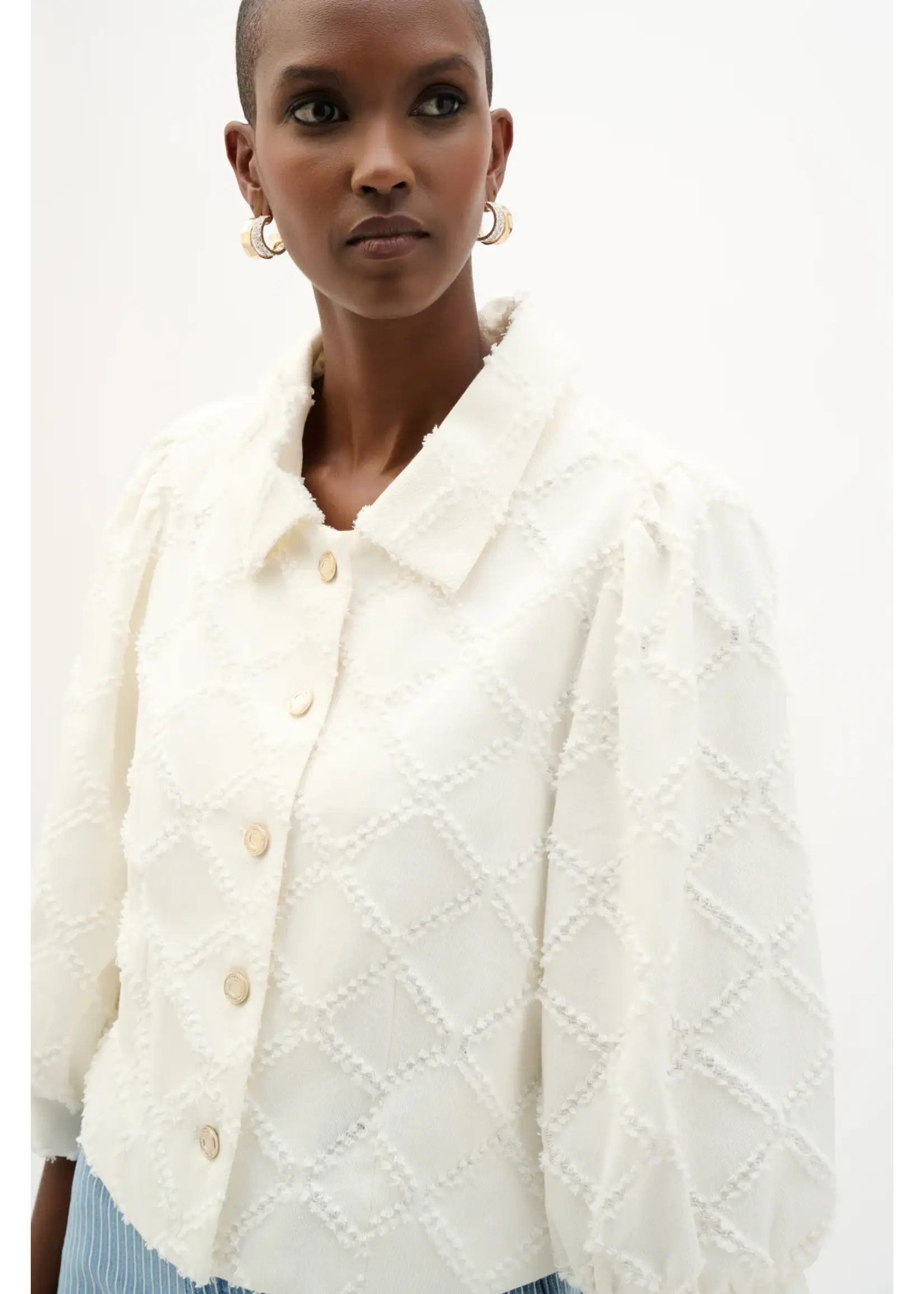 Joseph Ribkoff Joseph Ribkoff - Puff Sleeve Collared Top 262919