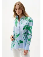 Joseph Ribkoff Joseph Ribkoff - Floral Striped Casual Shirt Style 262951