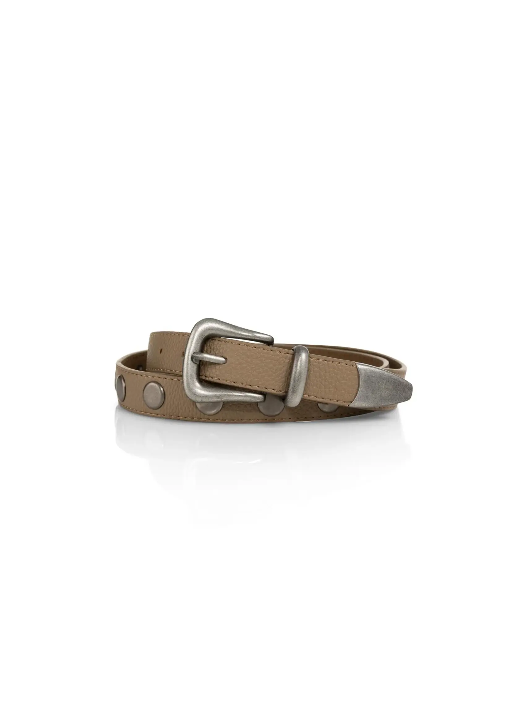 YAYA Yaya - Studded Leather Belt