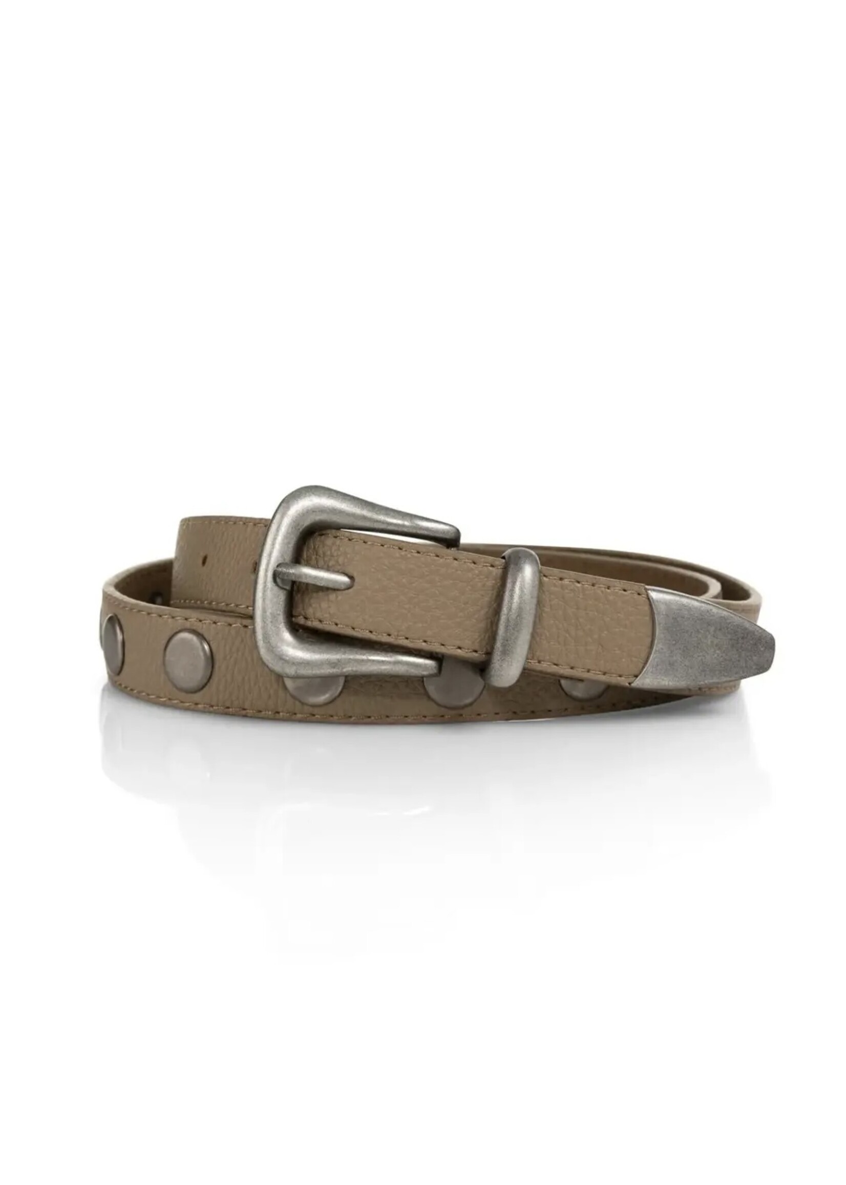 YAYA Yaya - Studded Leather Belt