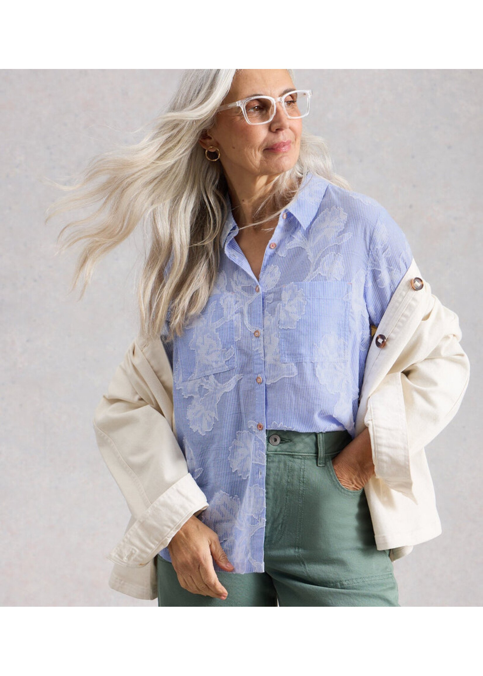 White Stuff Femme White Stuff - Sophie Jacquard Shirt