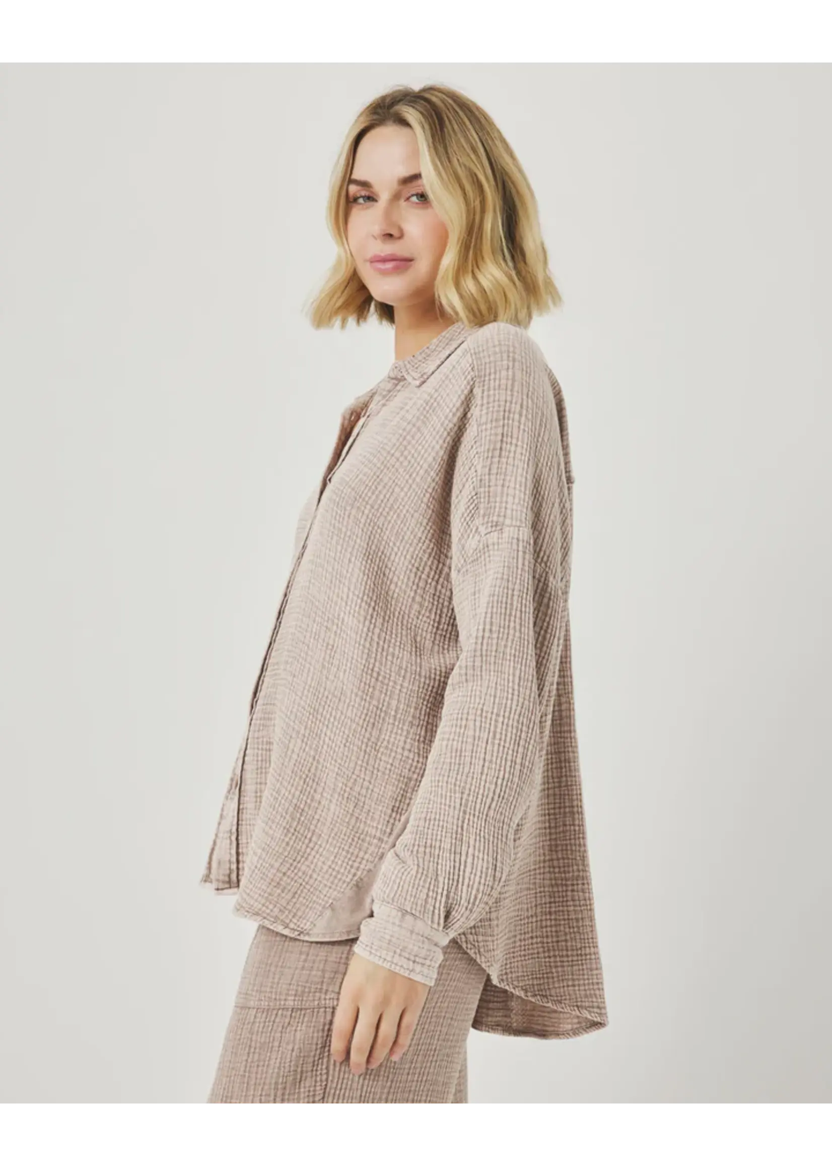 Splendid Splendid - Ava Gauze Button Down