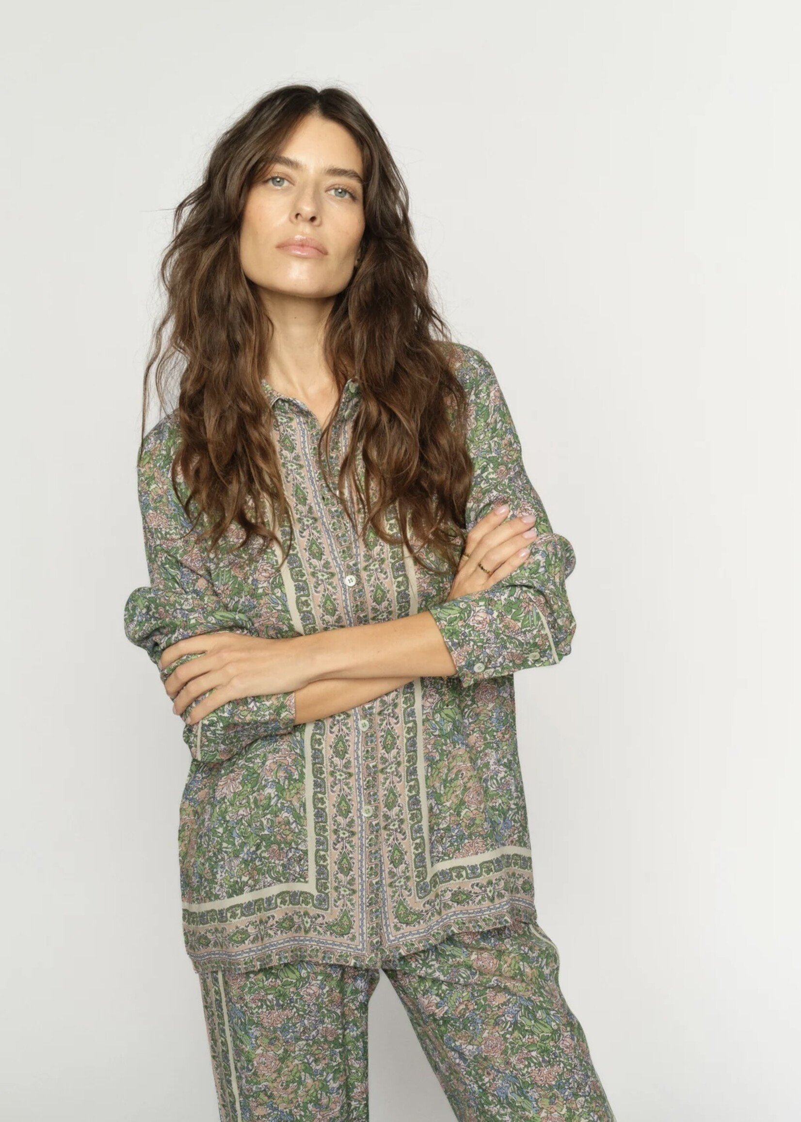 Mos Mosh Mos Mosh - Kana Flowish Orchid Shirt