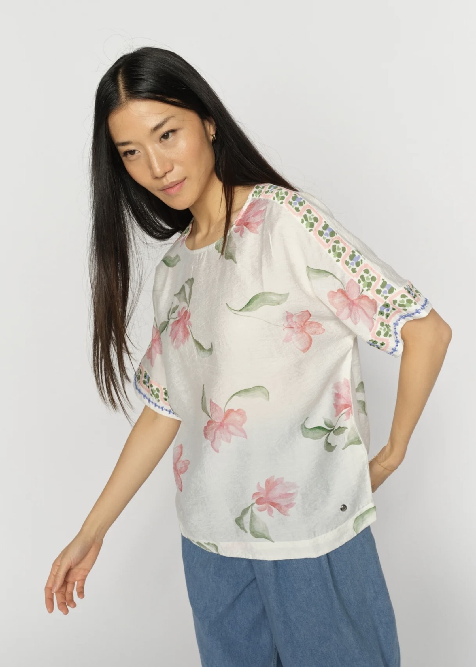 Mos Mosh Mos Mosh - Palma Big Orchid Blouse