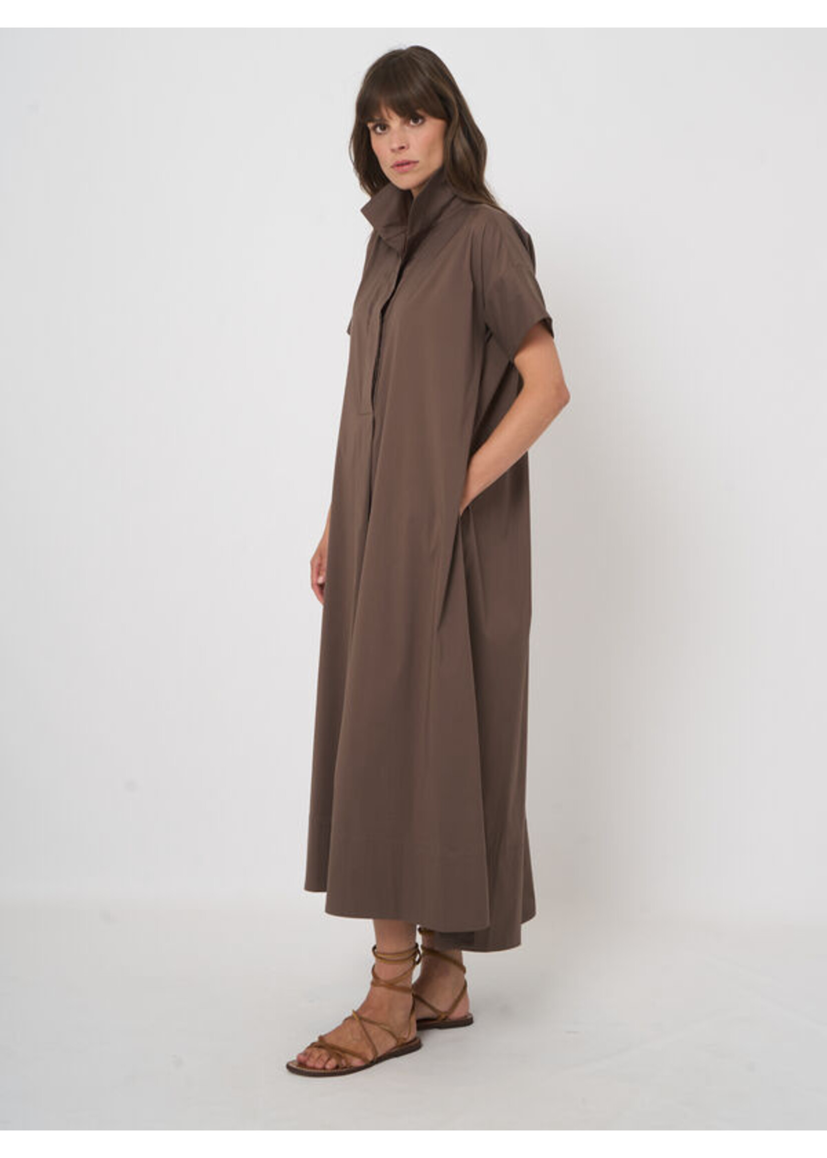 Repeat Repeat - Women’s Stretch Poplin A-Line Dress