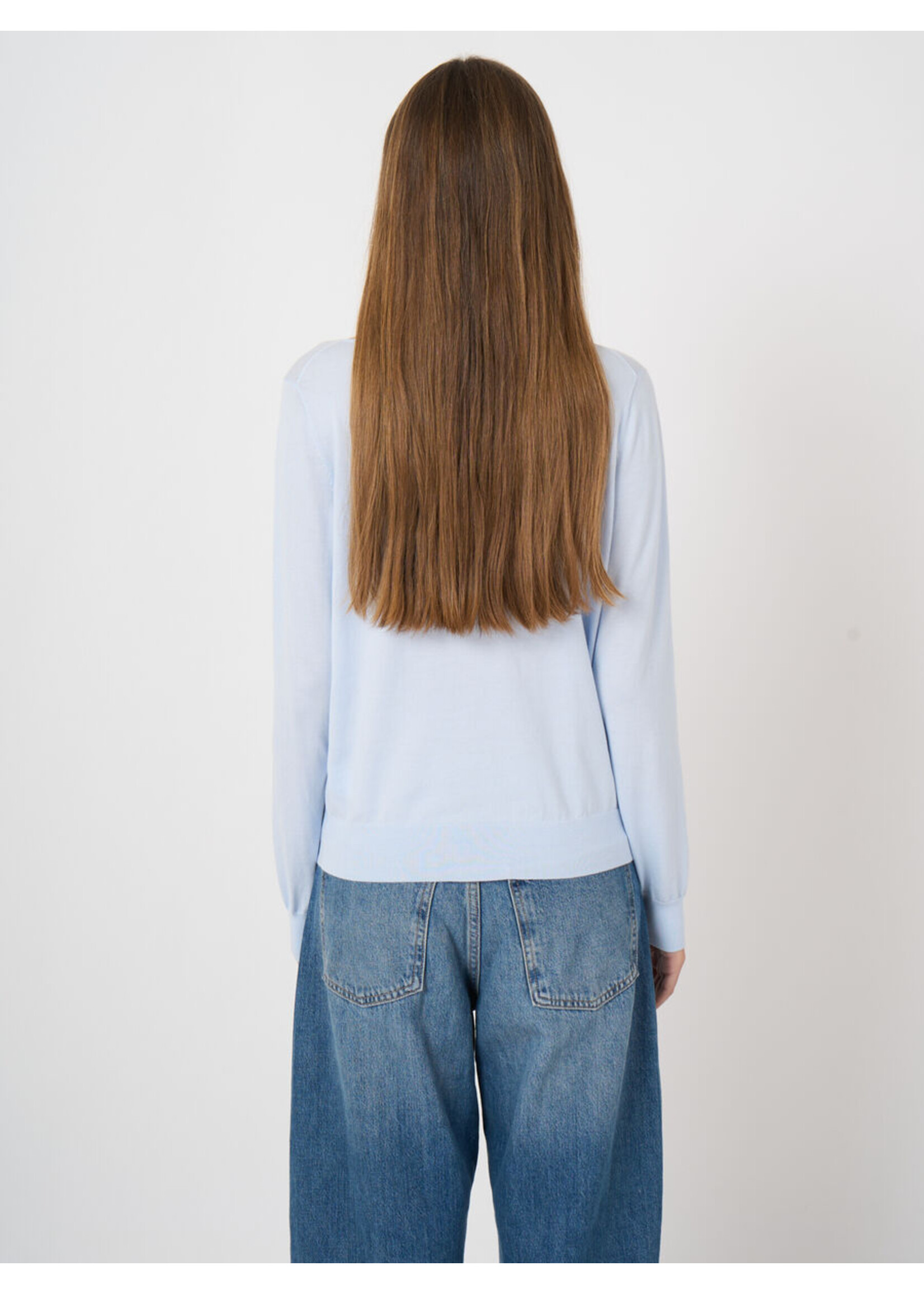 Repeat Repeat - Superfine Cotton Boat-Neck Sweater