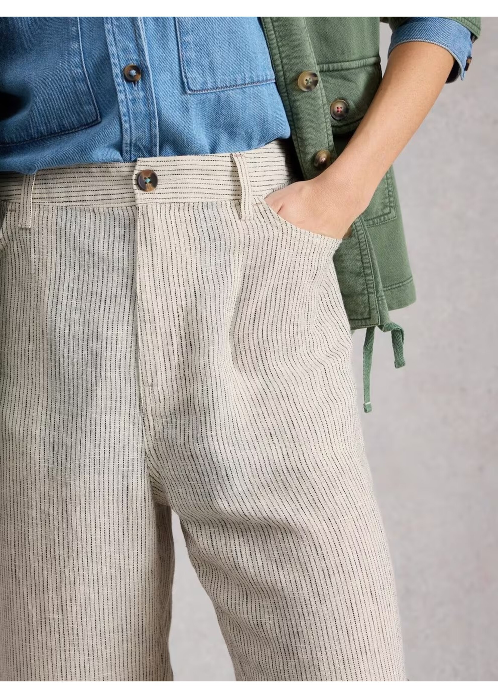 White Stuff Femme White Stuff - Tia Linen Wide Leg Crop