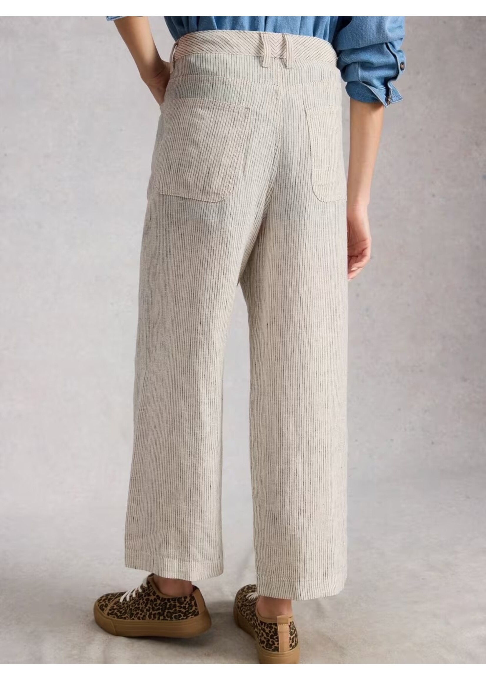 White Stuff Femme White Stuff - Tia Linen Wide Leg Crop