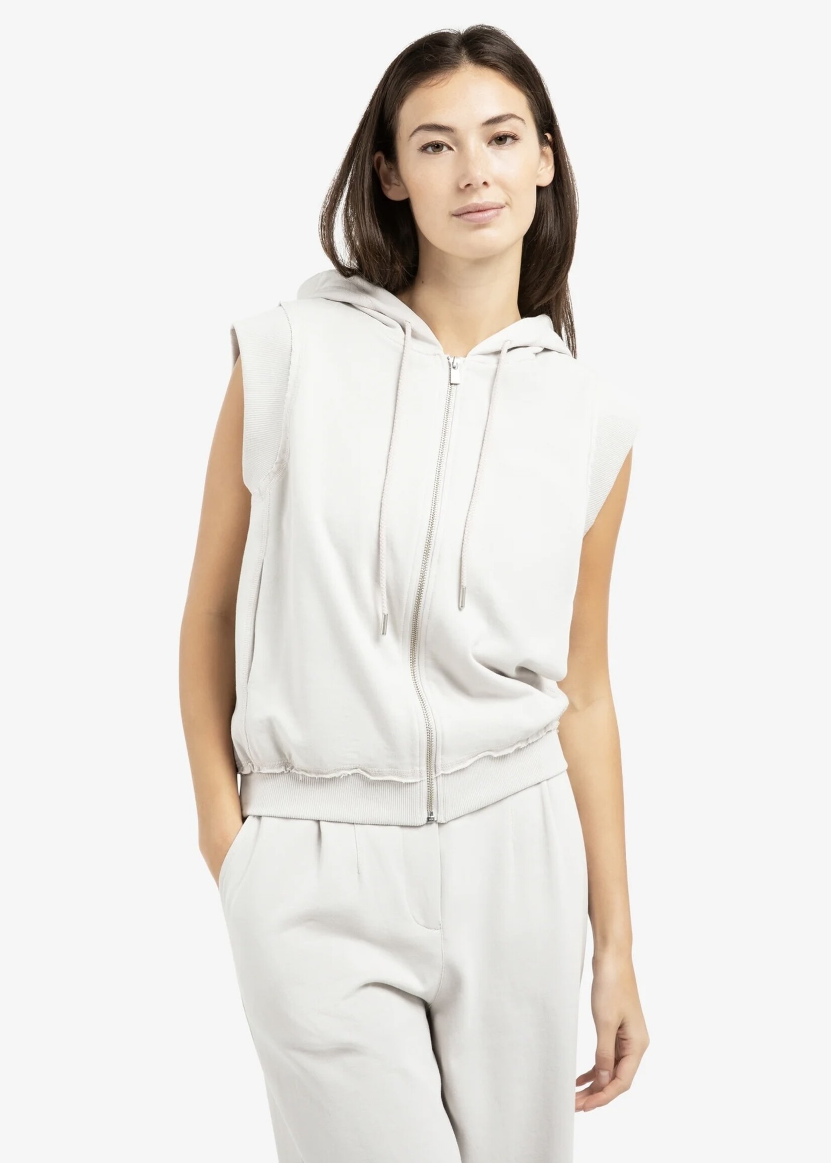 YAYA Yaya - Sleeveless Hoodie with Cords