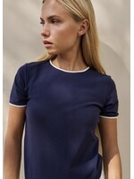 YAYA Yaya - T-shirt with Contrast Binding